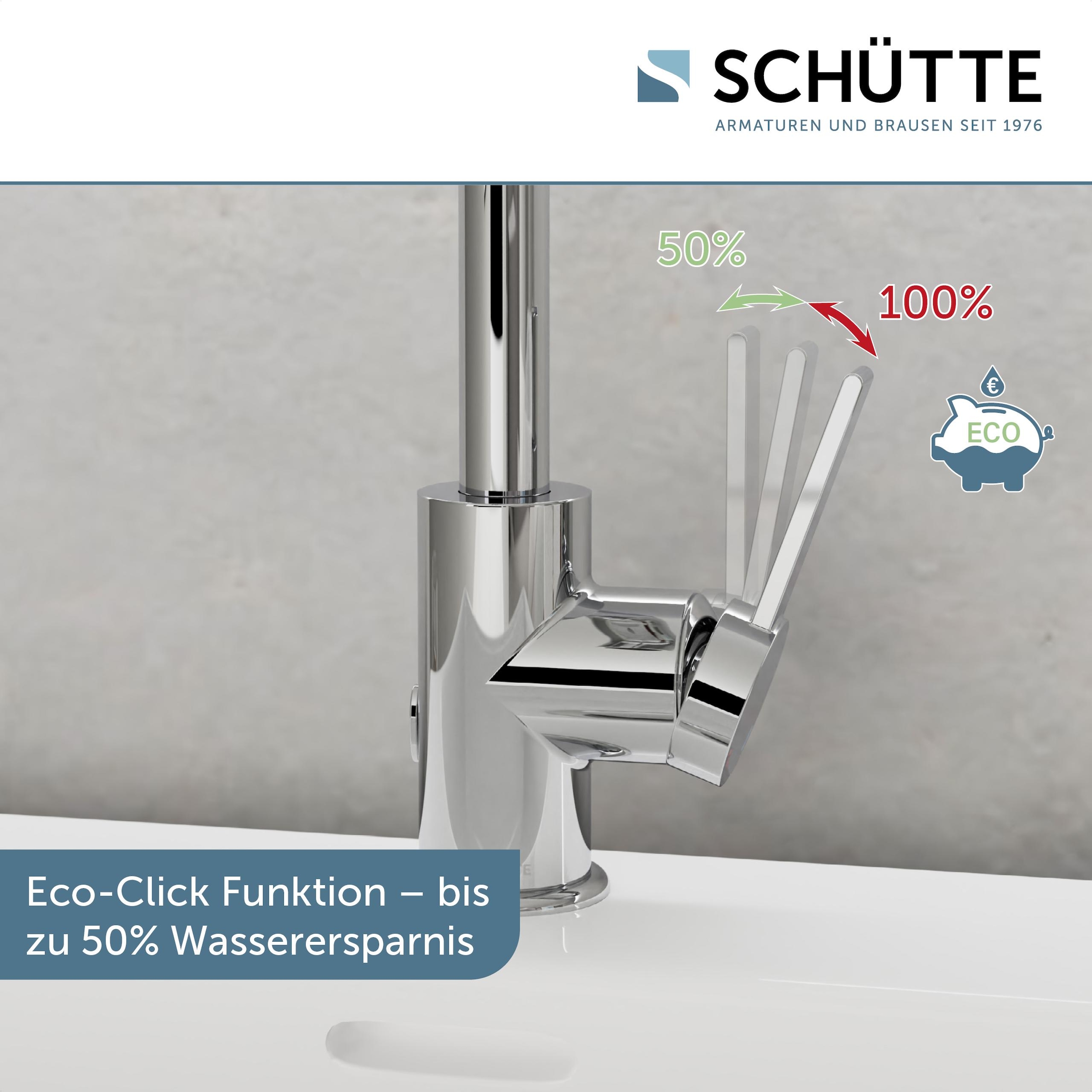 Schütte Waschtischarmatur »»LOS ANGELES«« 1 Stk. tlg. Praktische Cold-Start-Funktion zum Energiesparen