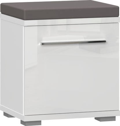 GOODproduct Banc à chaussures »Piano, Sitzbank inkl. Polsterkissen« (H/L/P) : 53/46/35 cm,  Vernis UV, haute brillance, fonction soft-close