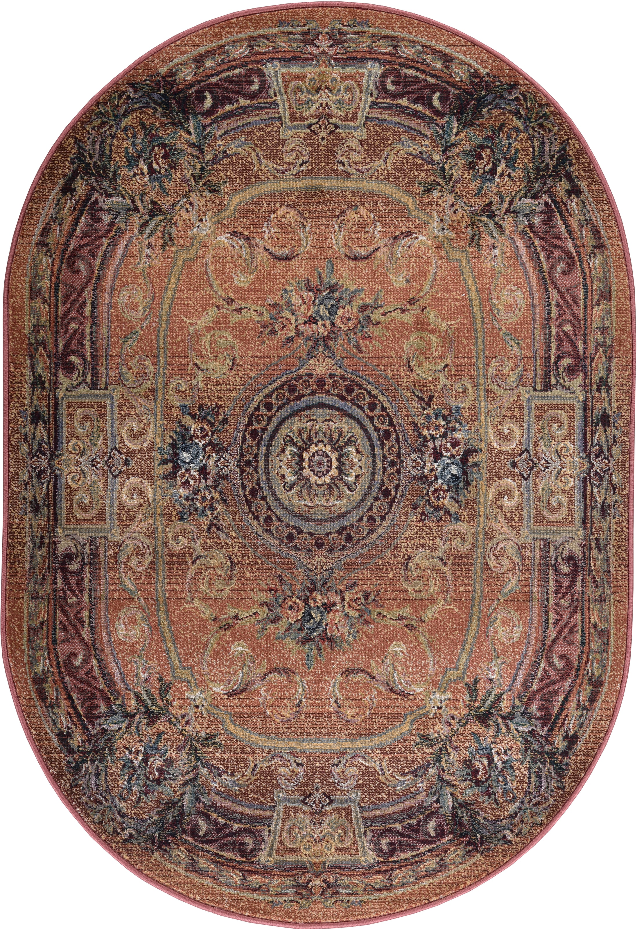 THEKO Teppich »Gabiro 856« oval 10 mm Höhe Kurzflor, Orient-Optik, ideal im Wohnzimmer & Schlafzimmer