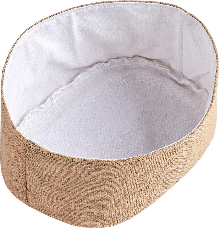 Zeller Present Panier de rangement aus einem Jute-Baumwollmix
