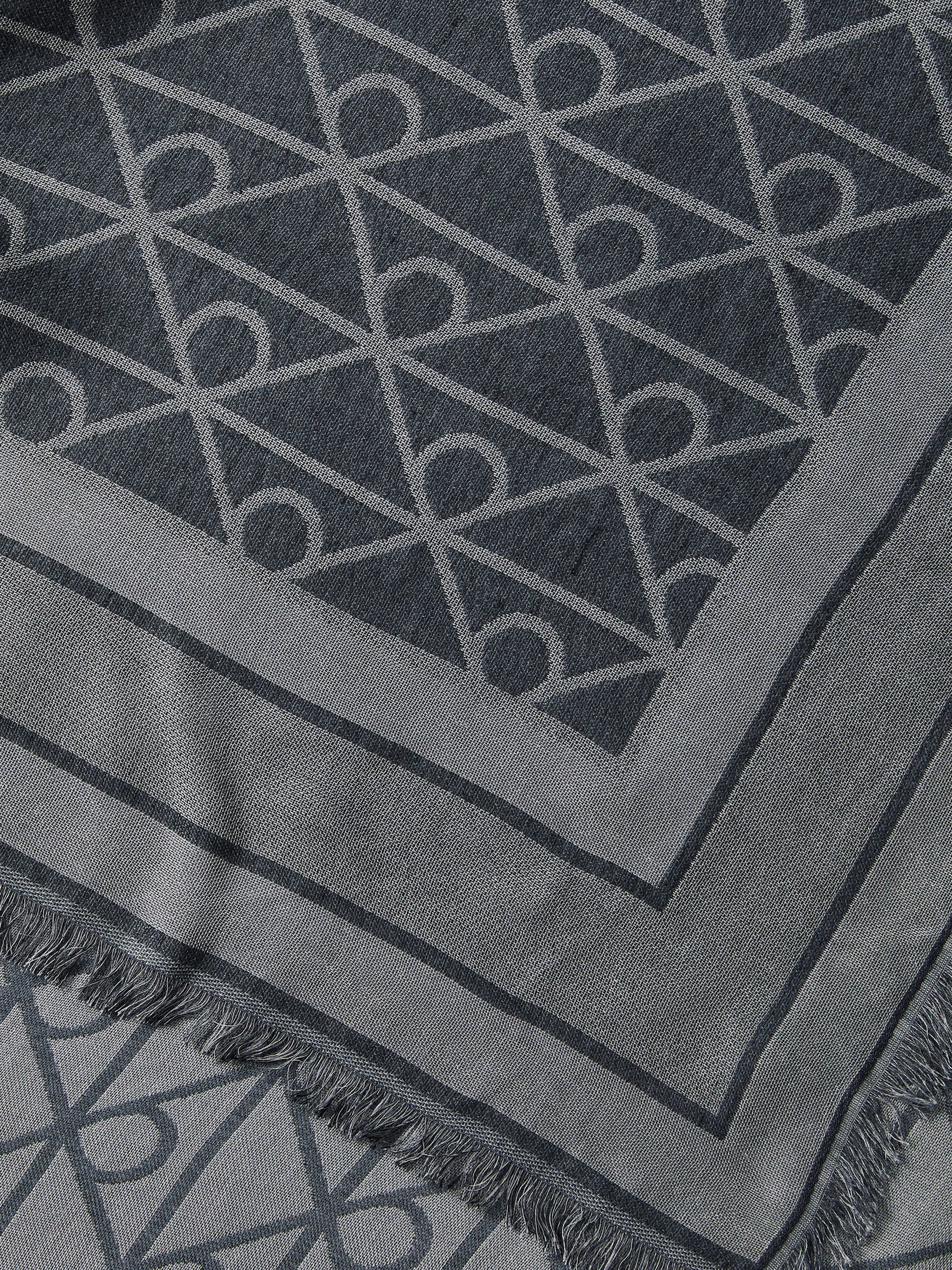 Calvin Klein Foulard de mode »EMBLEM AOP JACQUARD SQUARE SCARF« Mit Markenlabelmusterung