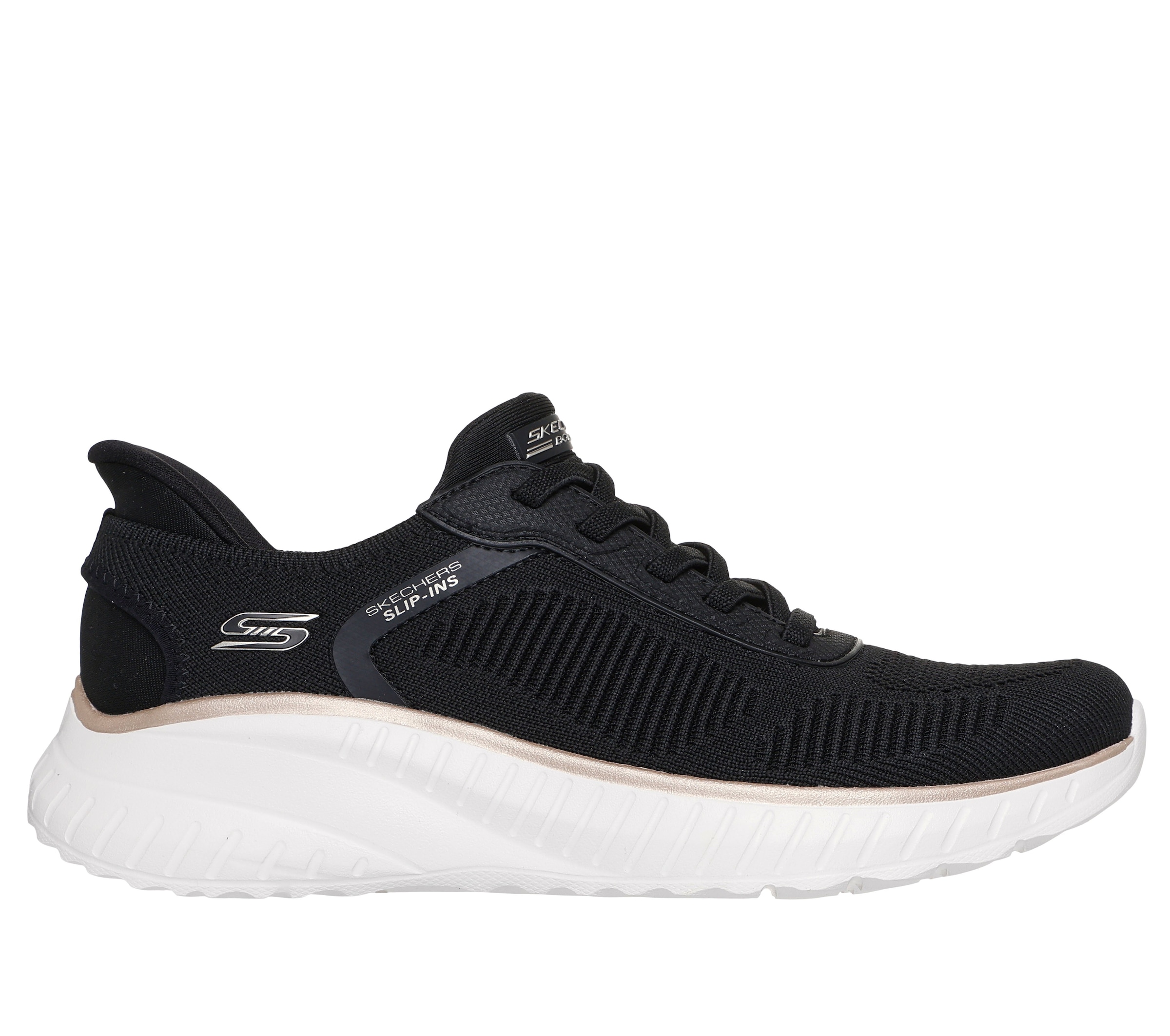 Skechers Baskets slip-on »BOBS SQUAD CHAOS-CURRENT MUSE«  , mocassin, chaussure de loisirs en fabrication vegan