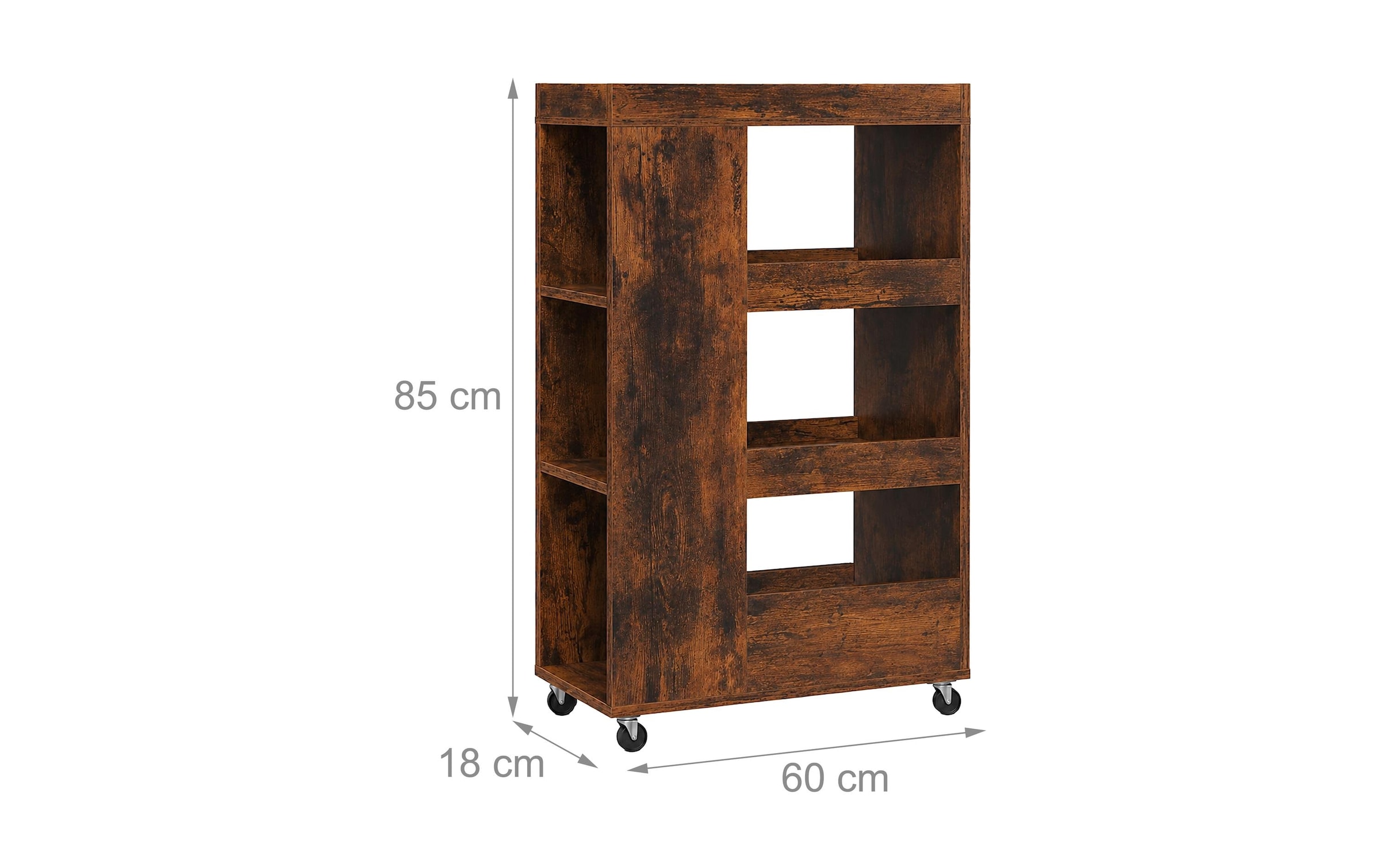 relaxdays Chariot d'appoint »Nischenordnungswagen 18 x 85 x 60 cm«