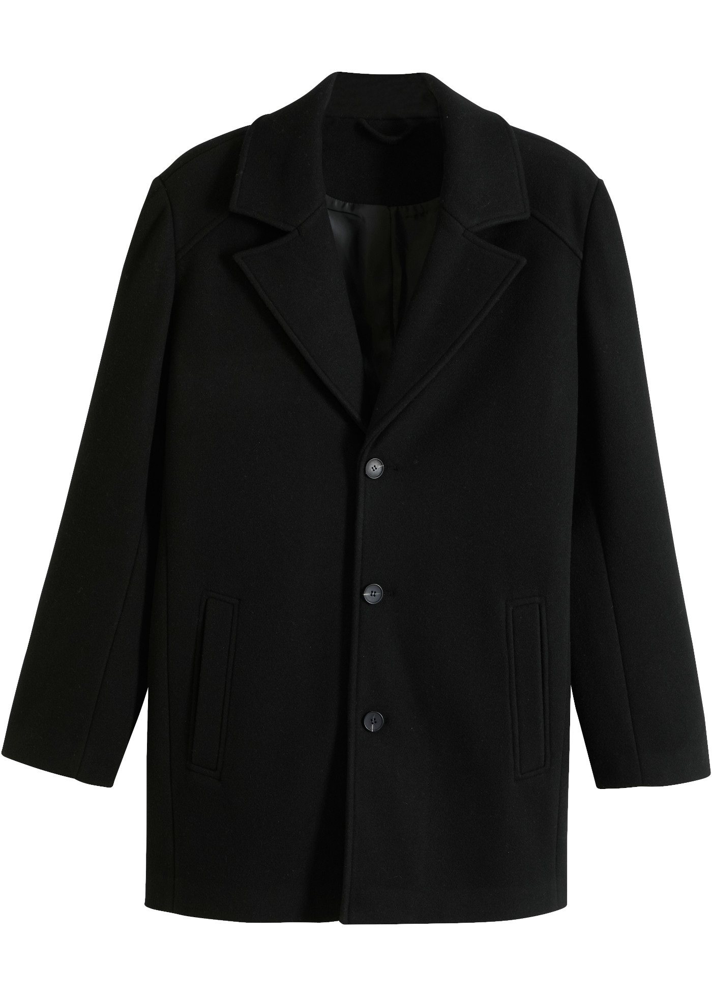 bonprix Manteau court style caban, avec une part de laine, coupe régulière