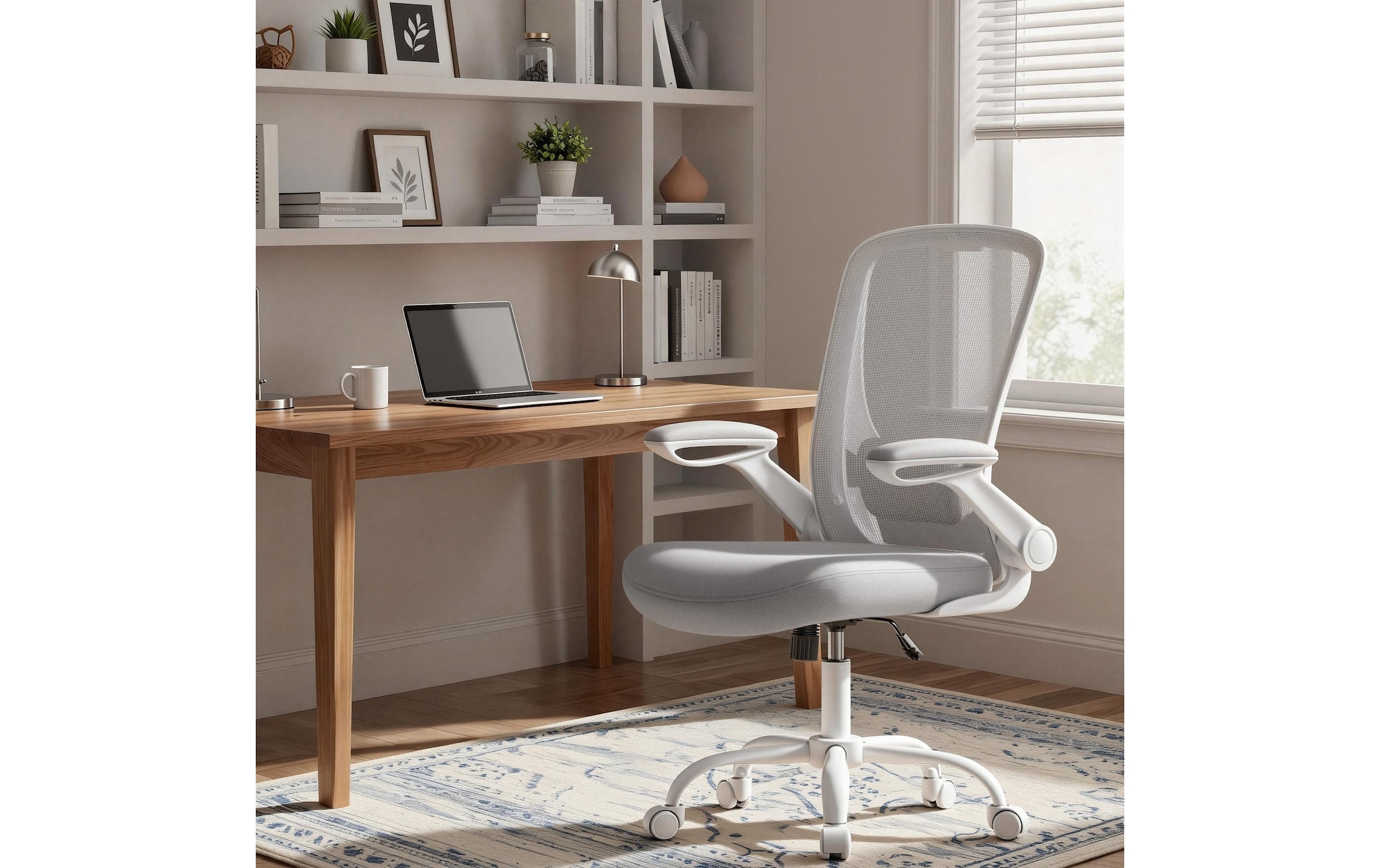 SONGMICS Chaise de bureau »Mesh Wippfunktion klappbare Armlehnen« ()