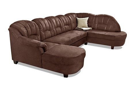 Home affaire Paysage de salon »Budapest, viel Platz, Breite 288cm, zeitlos und elegant, U-Form« wahlweise mit Bettfunktion