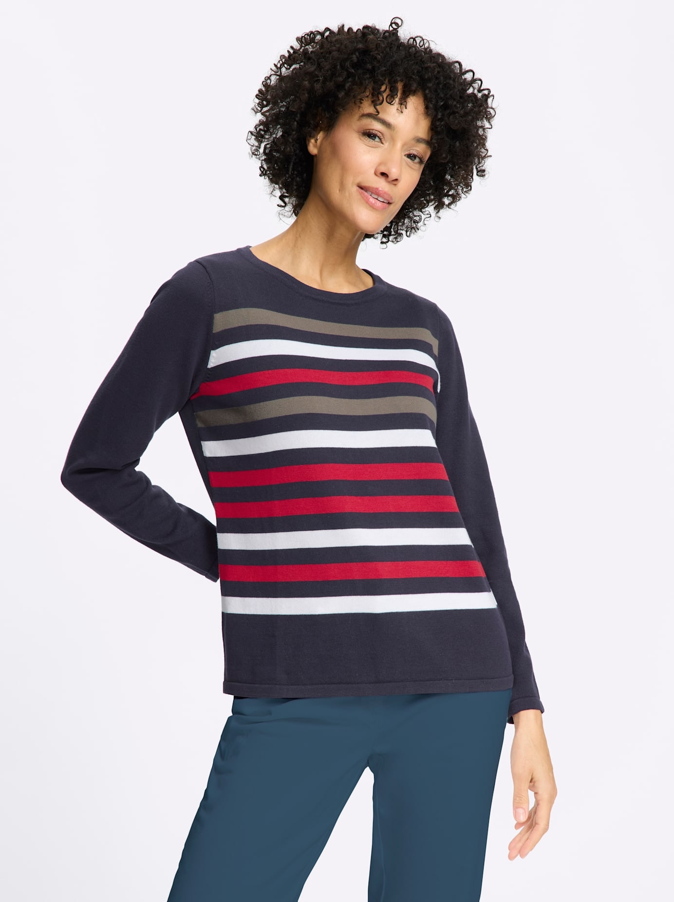 Classic Basics Pull à col rond »Rundhals-Pullover«