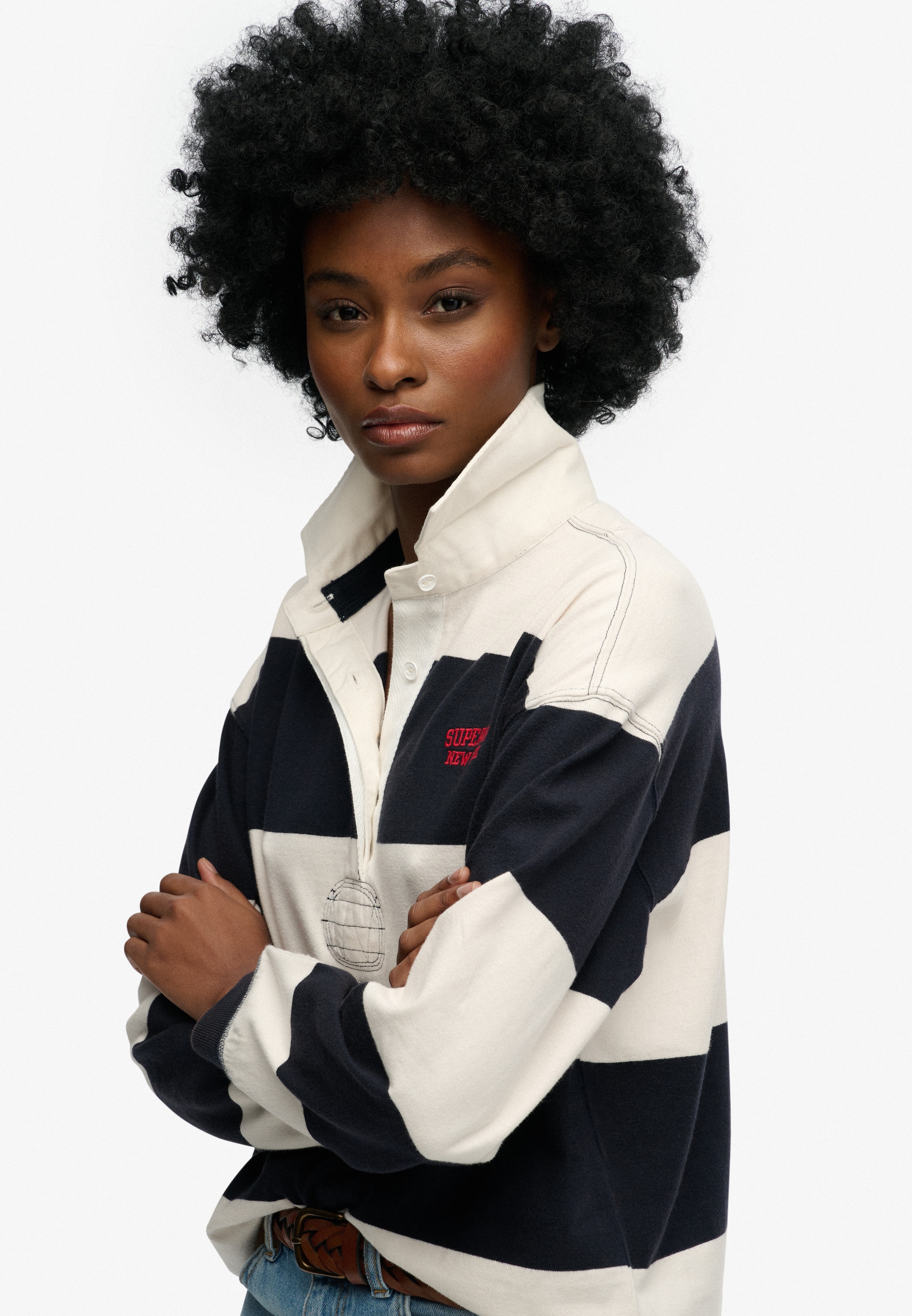 Superdry Polo à manches longues »HERITAGE STRIPE RUGBY TOP«