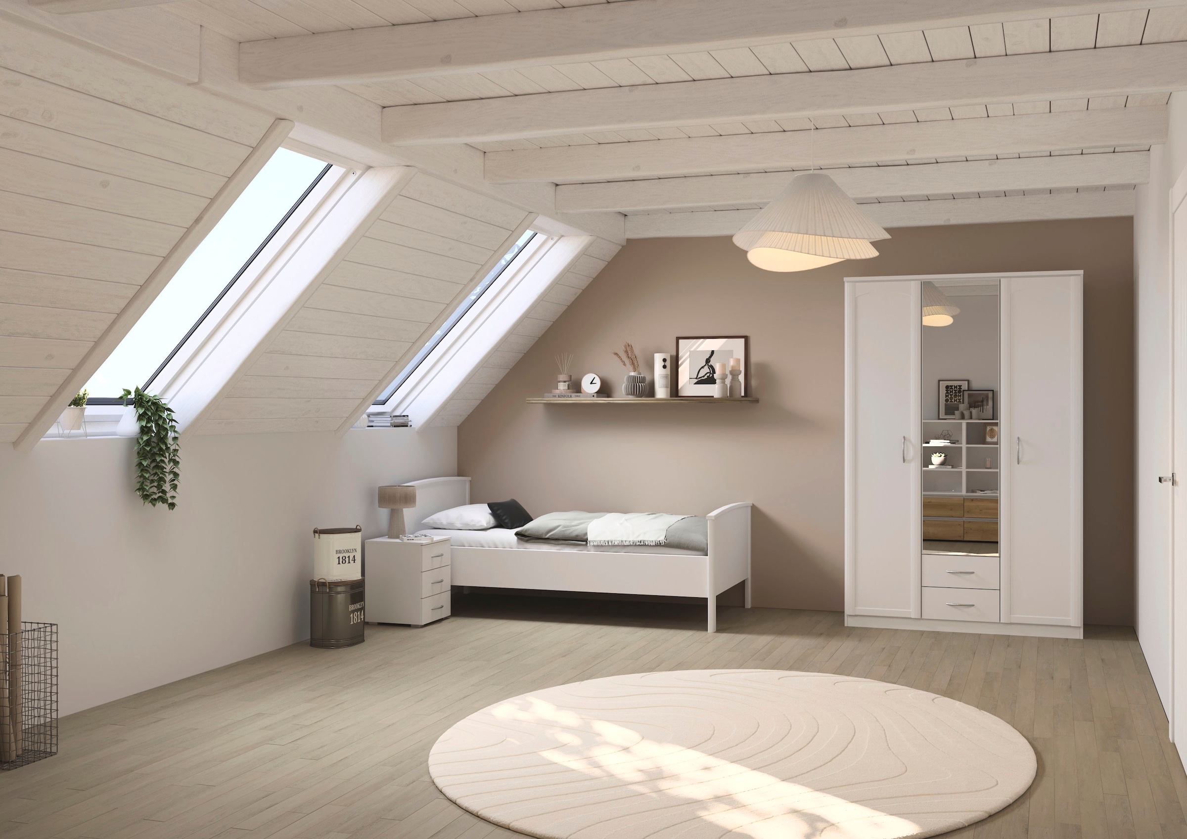 rauch Lit fonctionnel »Bett Einzelbett Komfortbett Holzbett TORRENT« Bettseitenhöhe 44,6 cm, Grössen: 90x200 cm, 100x200 cm,  in Komforthöhe, Einlasstiefe 6-fach verstellbar MADE IN GERMANY