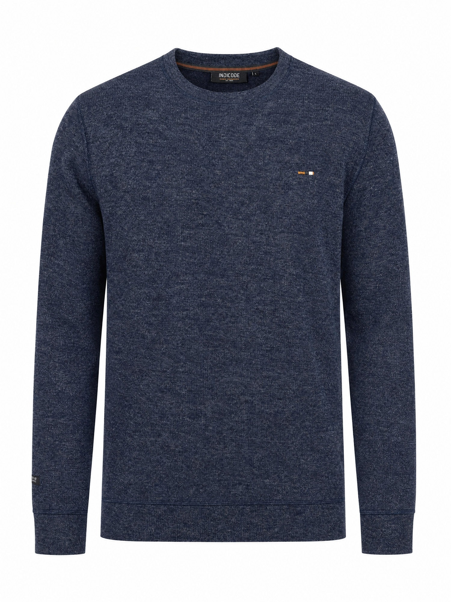 Indicode Sweatshirt »INDorburn O-Neck«, Materialmix, regular fit
