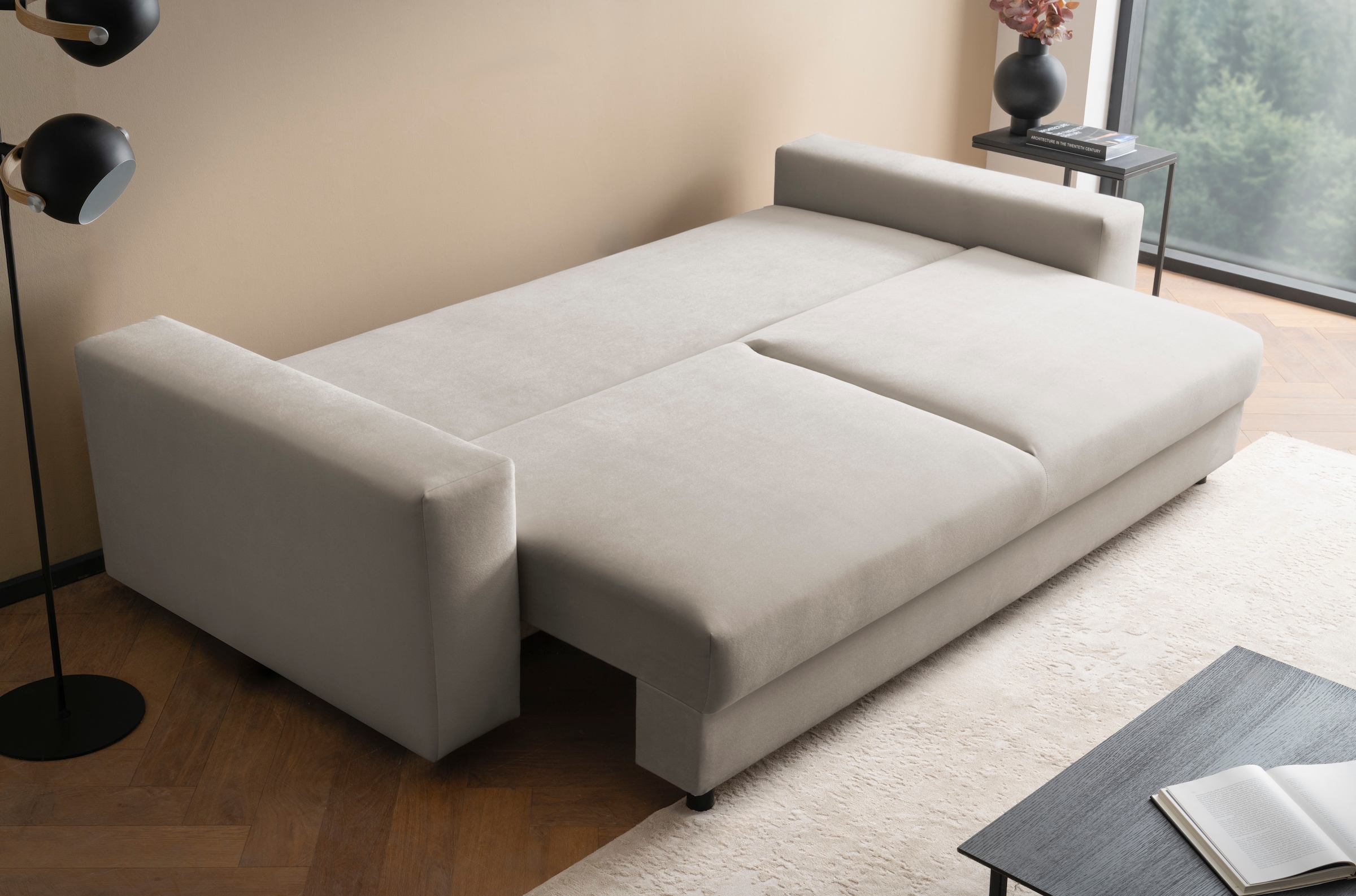 LeGer Home by Lena Gercke Canapé-lit »Imoga, Polster mit Schlaffunktion, 3-Sitzer Sofa, Couch mit Bettkasten« in modernen Farben und Stoffen, Bettfunktion, Liegefläche: 200x150 cm