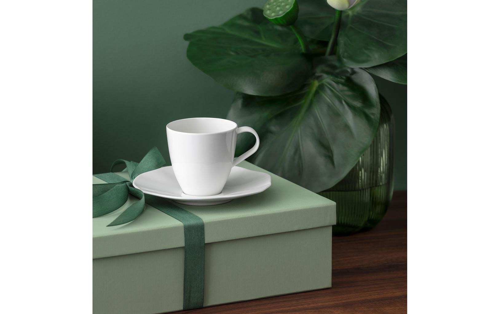 Villeroy & Boch Untertasse »Pura 6 Stück« Elegante Porzellan-Untertasse für Kaffeetassen