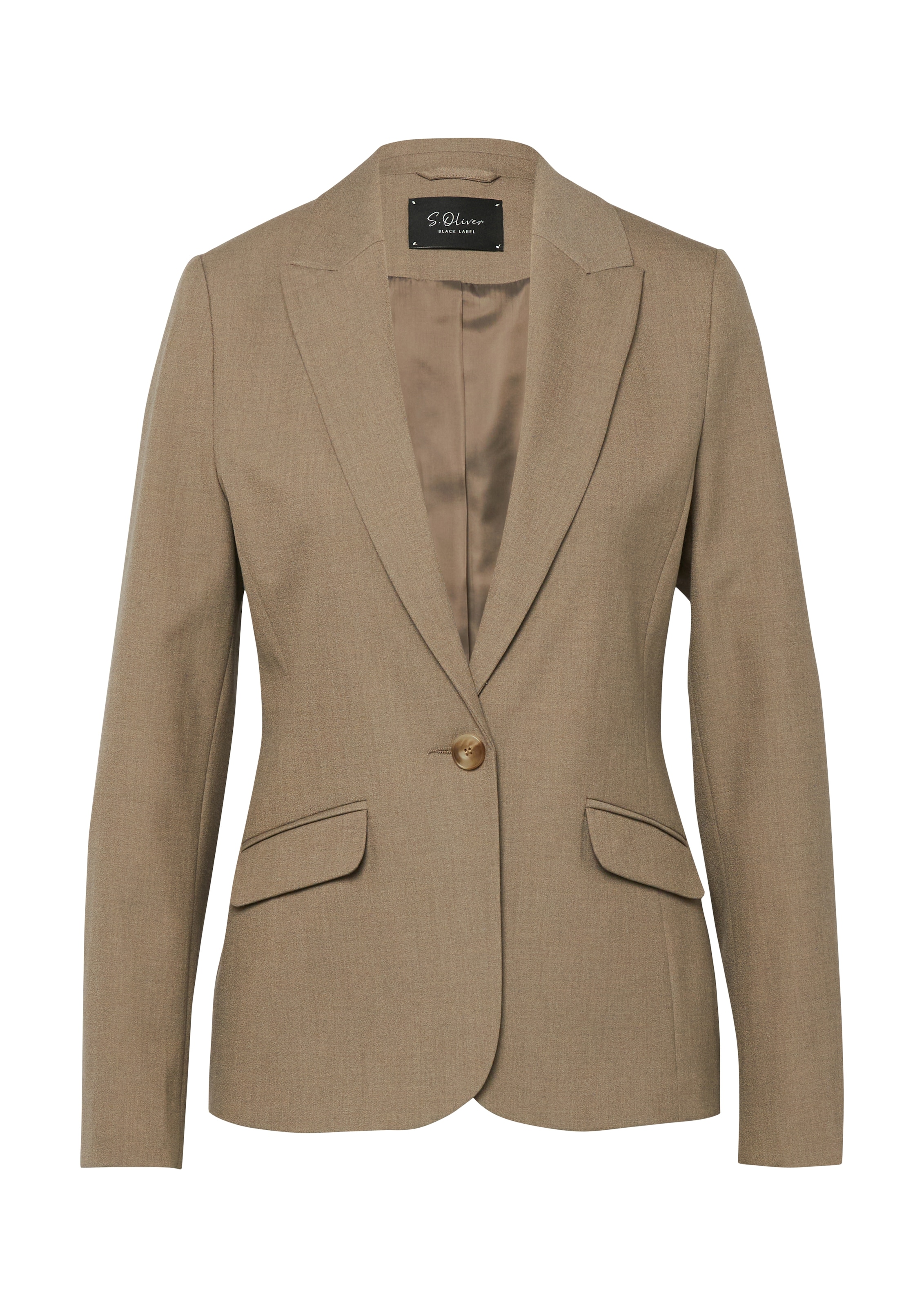 s.Oliver BLACK LABEL Jackenblazer mit 1-Knopf-Verschluss