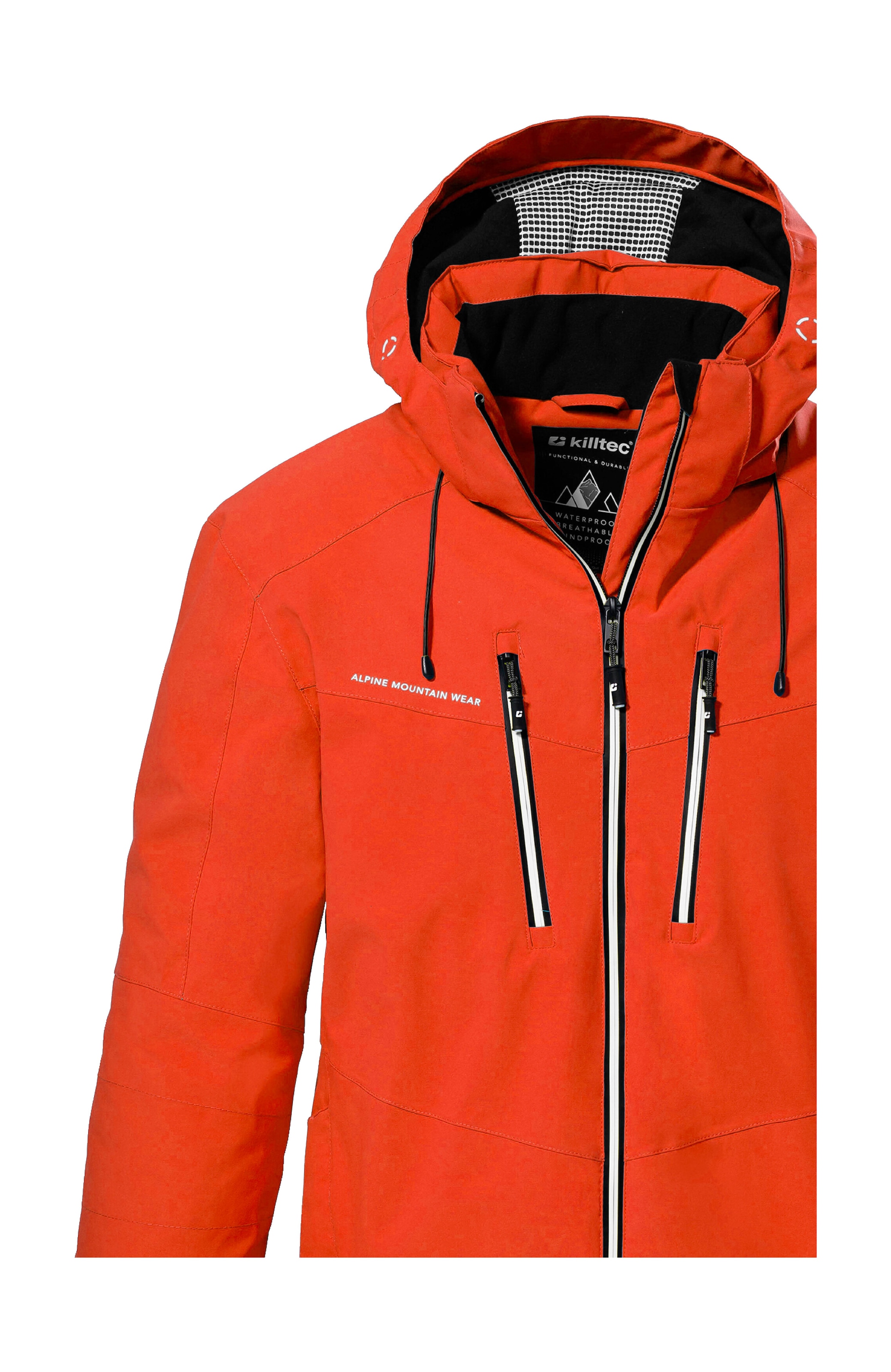 Killtec Veste de ski »KSW 44 MN SKI JCKT« Wasserdichte, atmungsaktive Funktionsjacke mit abnehmbarer Kapuze