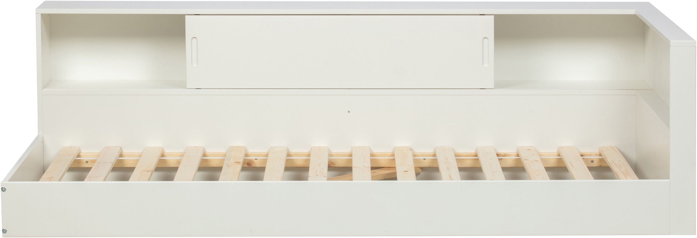 WOOOD Stauraumbett »Connect FSC®-Kiefernholz mit Schiebetür und Stauraum 213x118x60 cm« Einfach zu montierbar, Matratzenmass 90x200 cm, Pfleiglicht