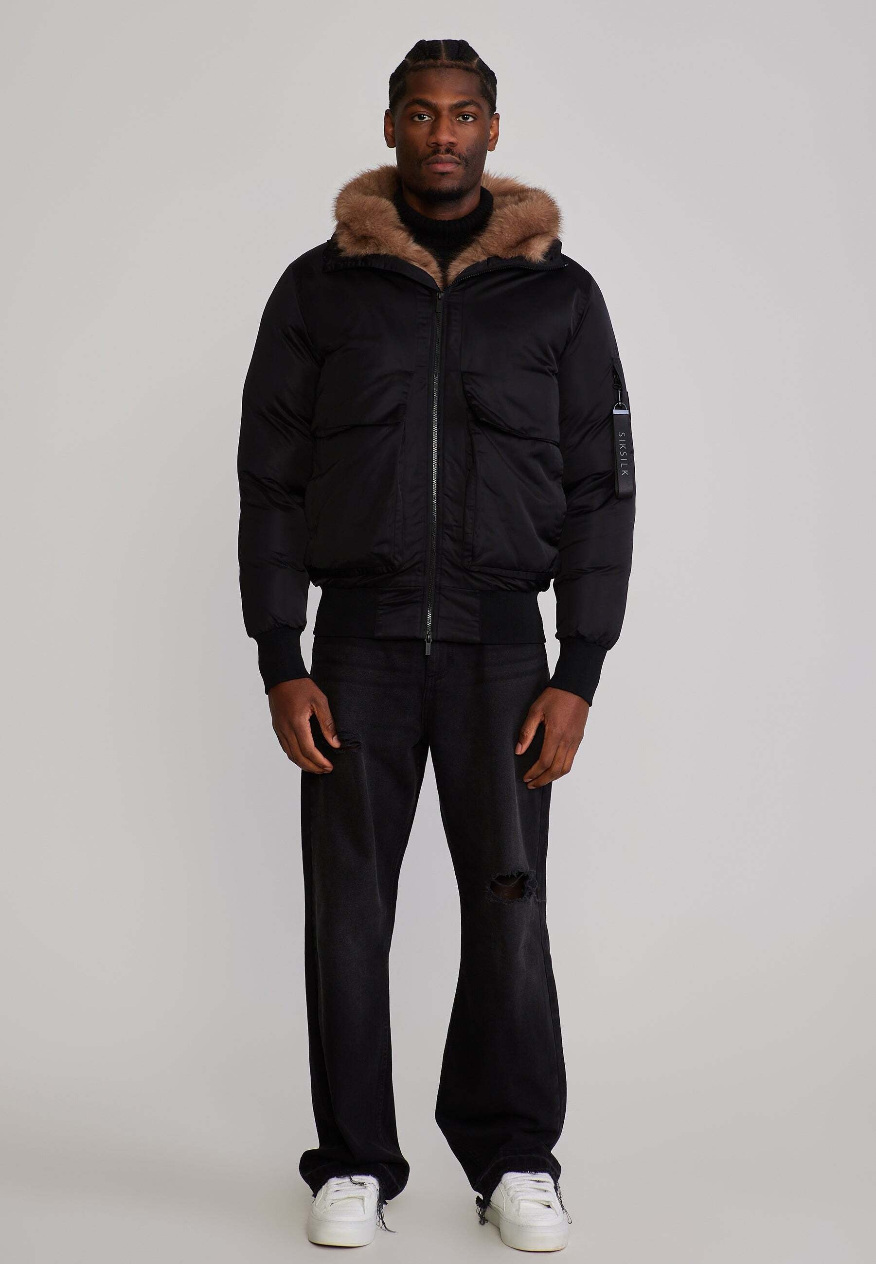 Siksilk Veste d'hiver »Siksilk Winterjacke Hooded Bomber«