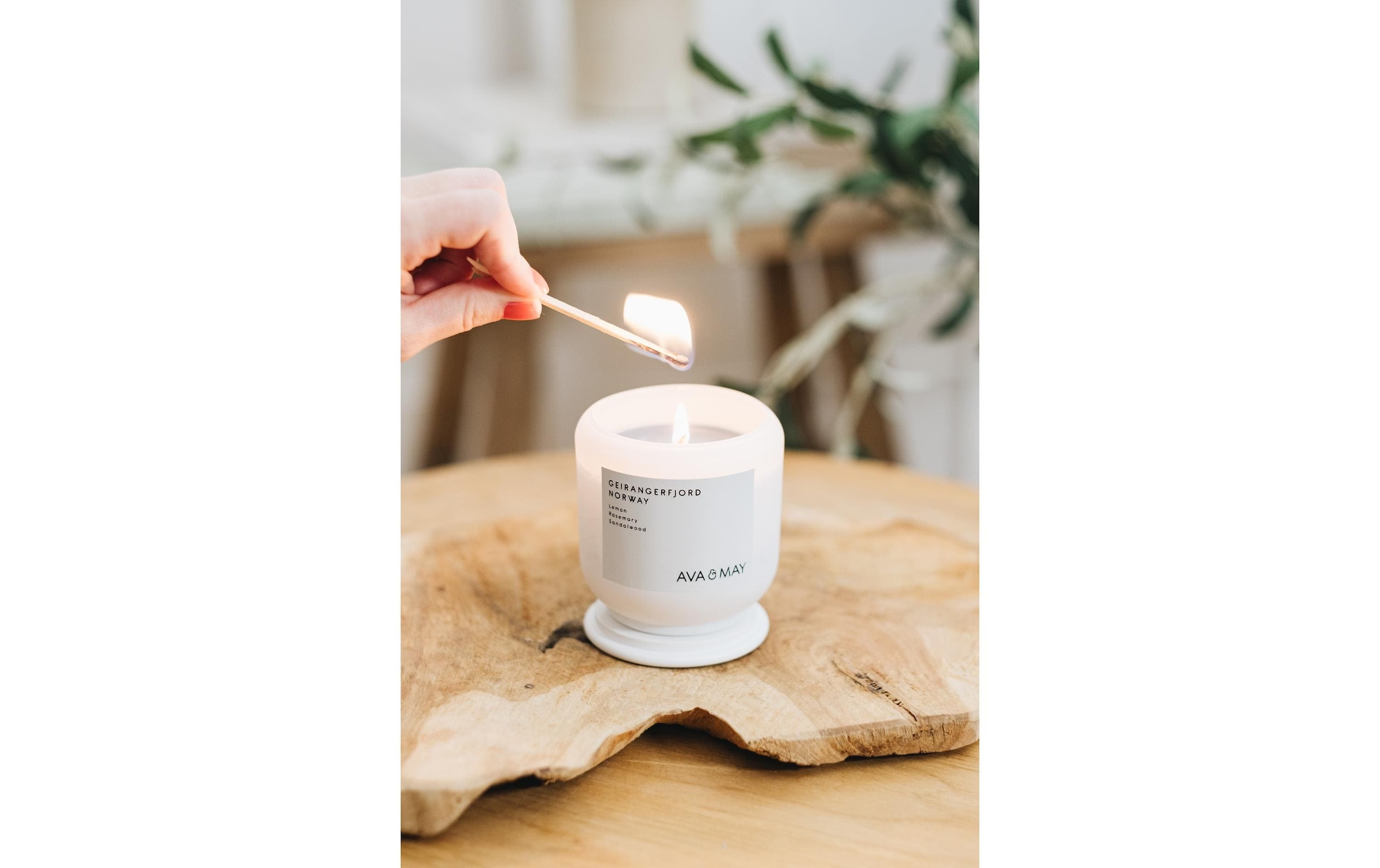 AVA & MAY Bougie parfumée »Geirangerfjord 200 g«