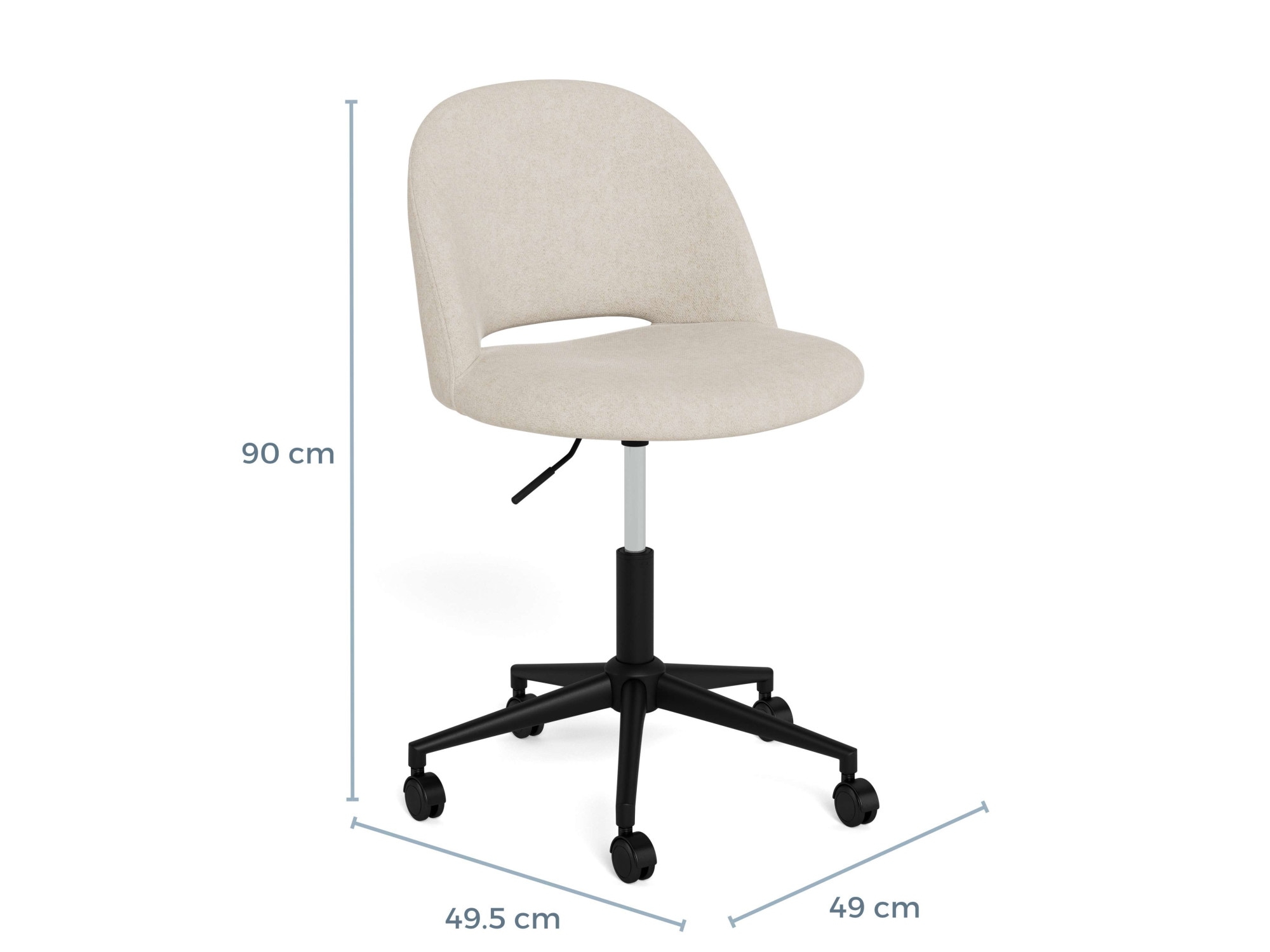 ACTONA GROUP Chaise de bureau »Allan -« () Stuhl, beige, 5 Stern, Drehfunktion