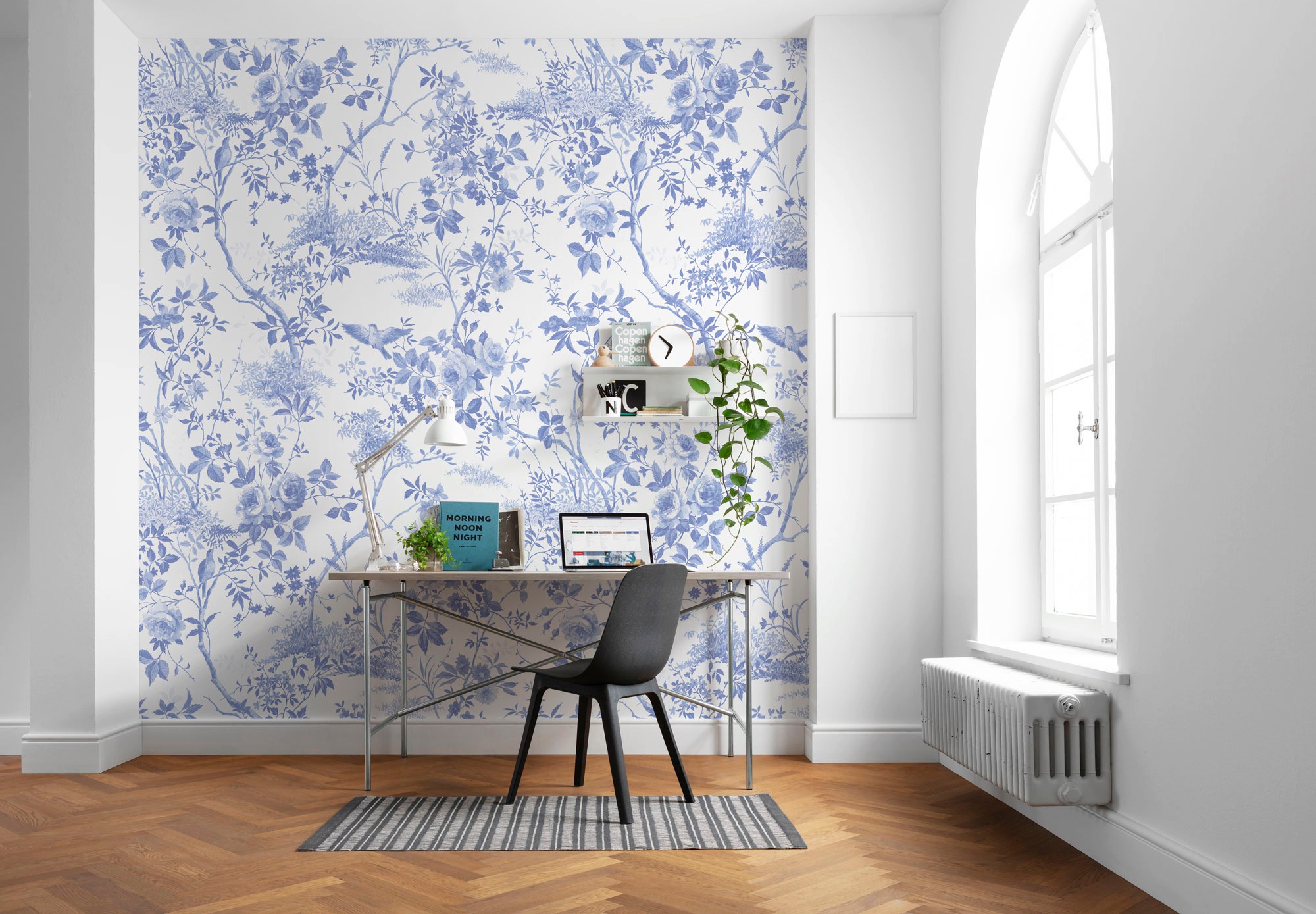 Komar Papier peint intissé »Digitaldruck Vlies -  Charming Bloom - Grösse 300 x 280 cm« imprimé Wohnzimmer, Schlafzimmer