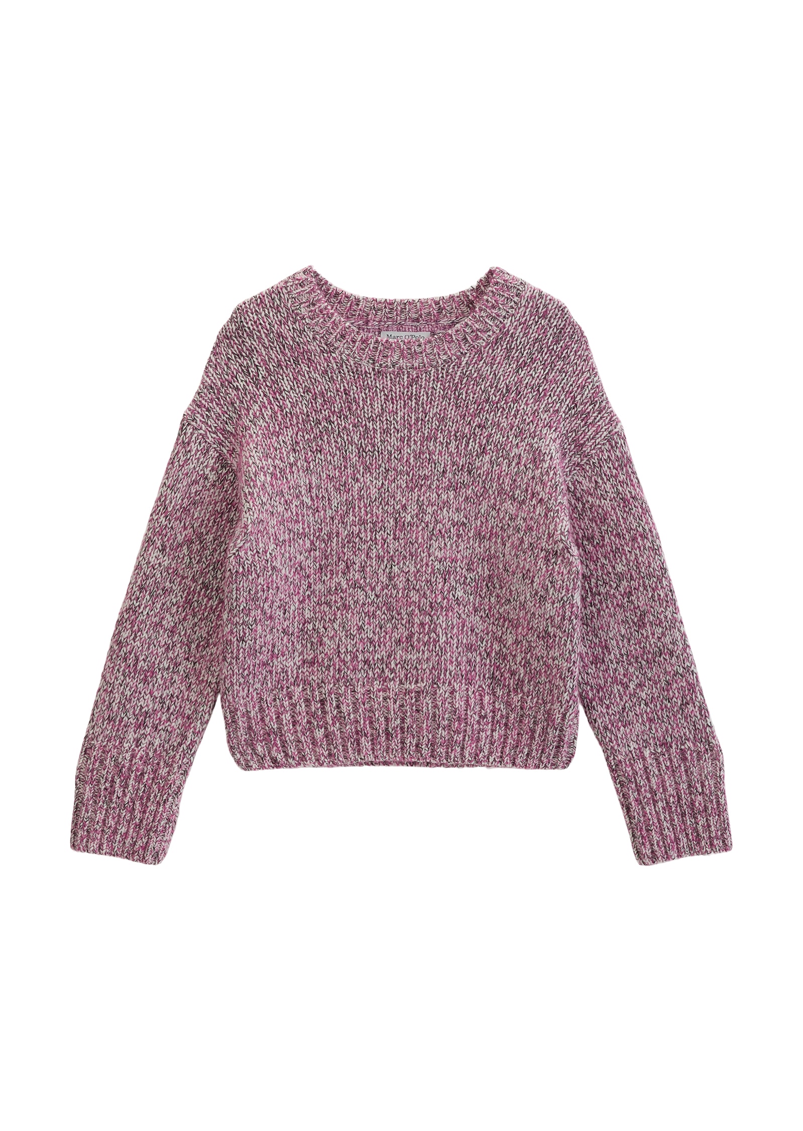 Marc O'Polo DENIM Pull à col rond coupe régulière en mélange laine vierge-laine d'alpaga