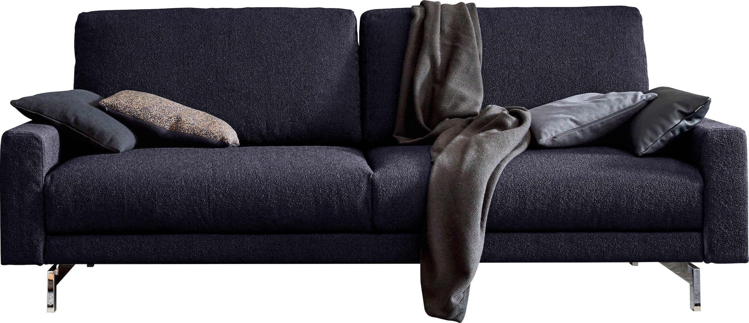 Creation BY ROLF BENZ 3-places »CR.450, Designsofa, Loungesofa« accoudoir bas, pieds chromés brillants, largeur 204 cm