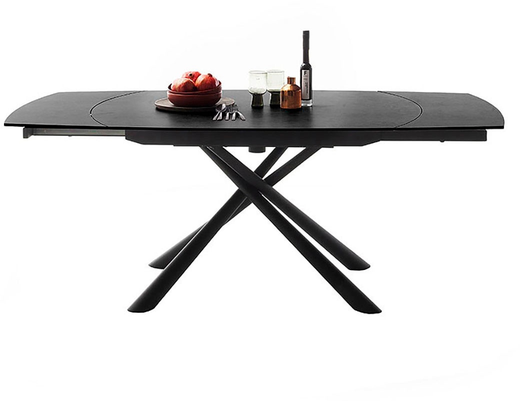 MCA furniture Esstisch »NICOSIA Vierfusstisch 130-190 cm« Einzelstück,  Keramik, Metall, Rotationsauszug, ausziehbar, Tischplatte 11 mm