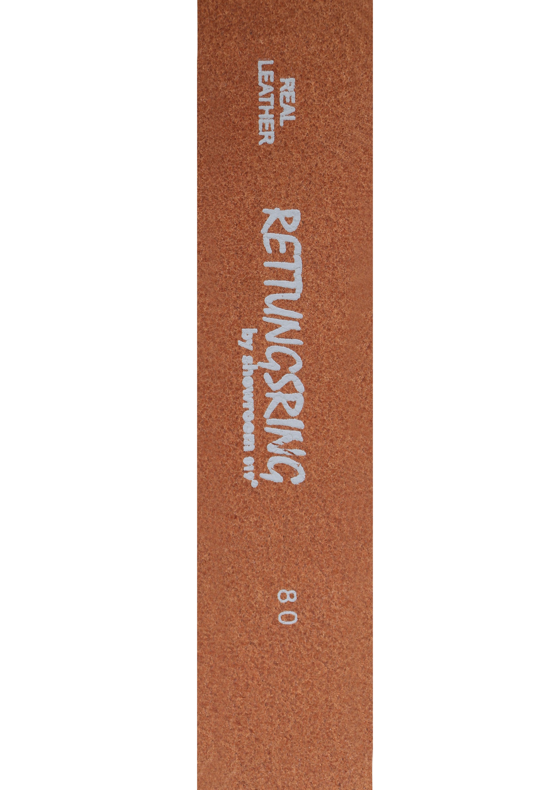 Rettungsring Gürtel Ledergürtel mit austauschbarer Schliesse »Felswand Silber«