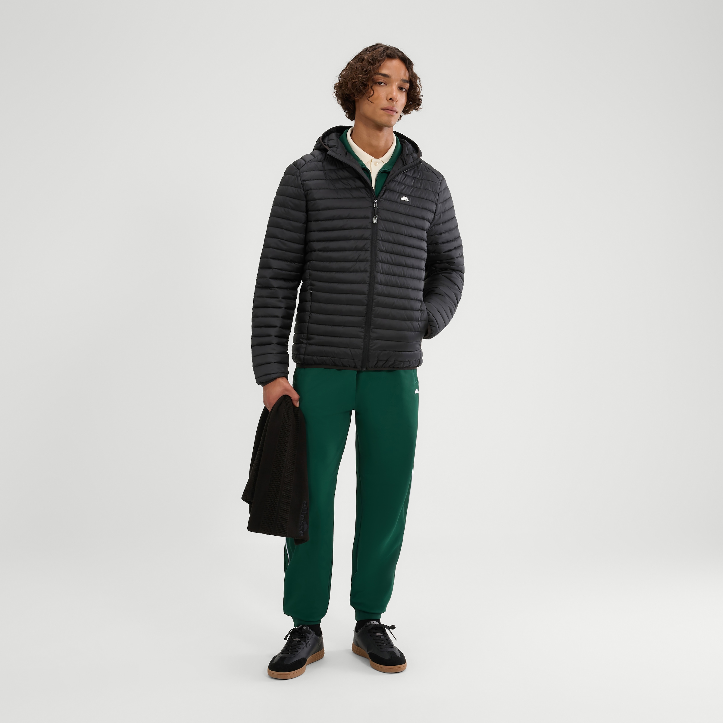 Ellesse Veste matelassée pour adultes, en polyester, tailles XS à XXL