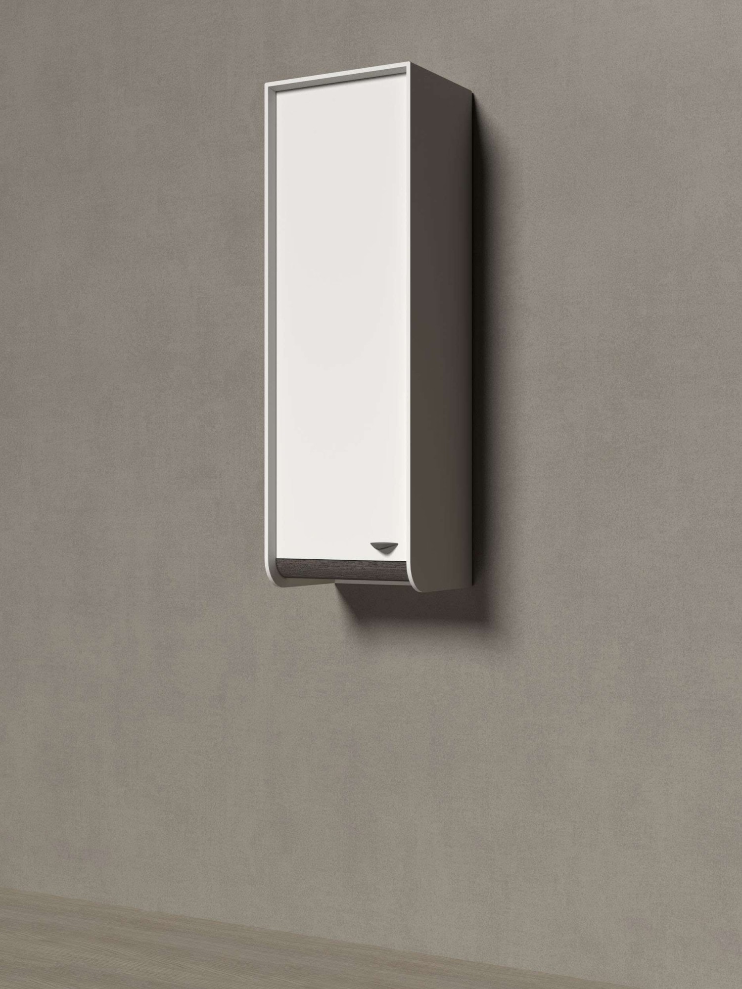 GOODproduct Vitrine suspendue »Soffy Wandschrank, Schwebendes Design für modernen Wohnraum« Laqué UV, fonction soft close, montage mural, poignée métal