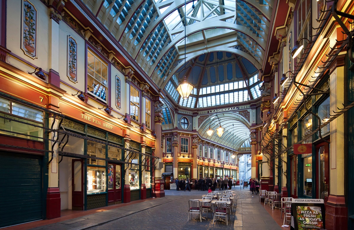 Papermoon Papier peint photo »LEADENHALL MARKT-LONDON ARCHITEKTUR GALERIE ARKADE XXL«