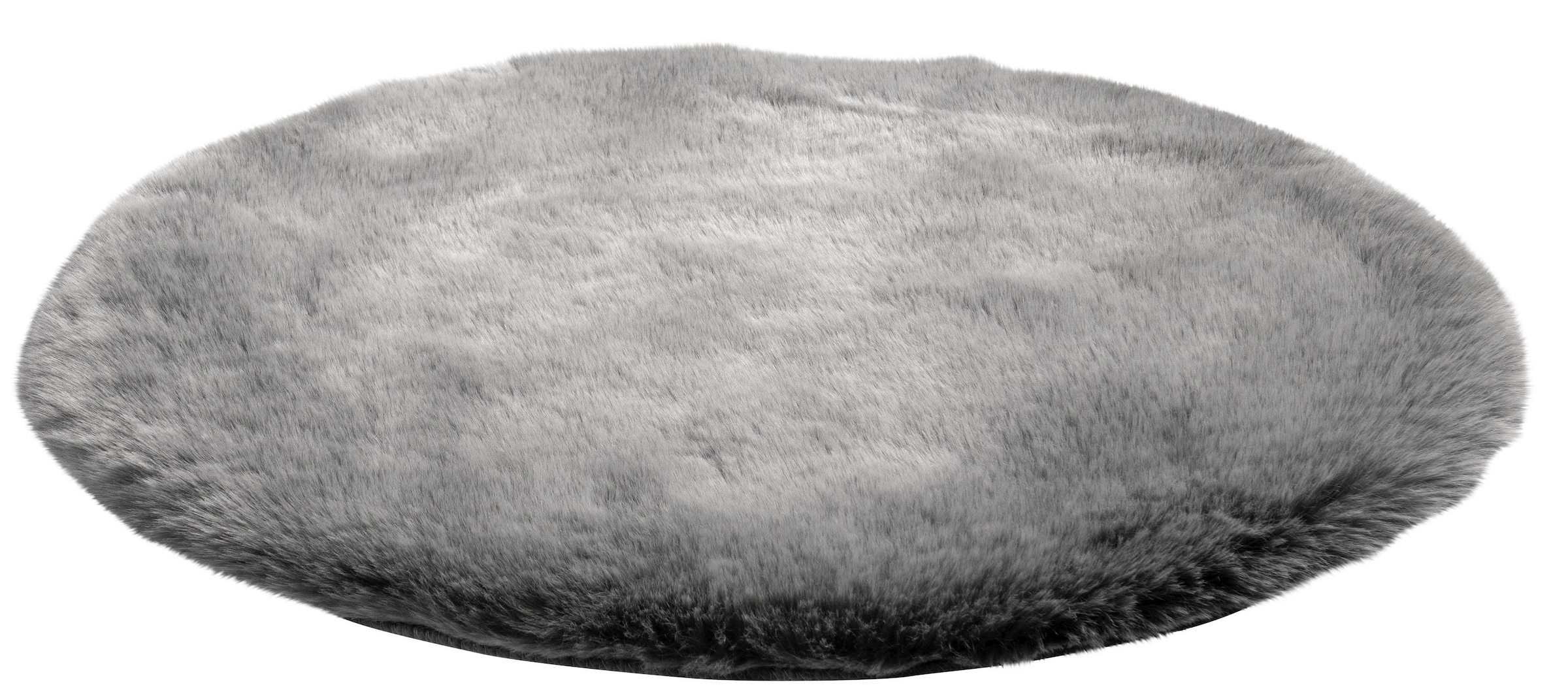 Obsession Fellteppich »My Samba 495« rund 40 mm Höhe Kunstfell, handgetufte changierende Farben, weicher Hochflor