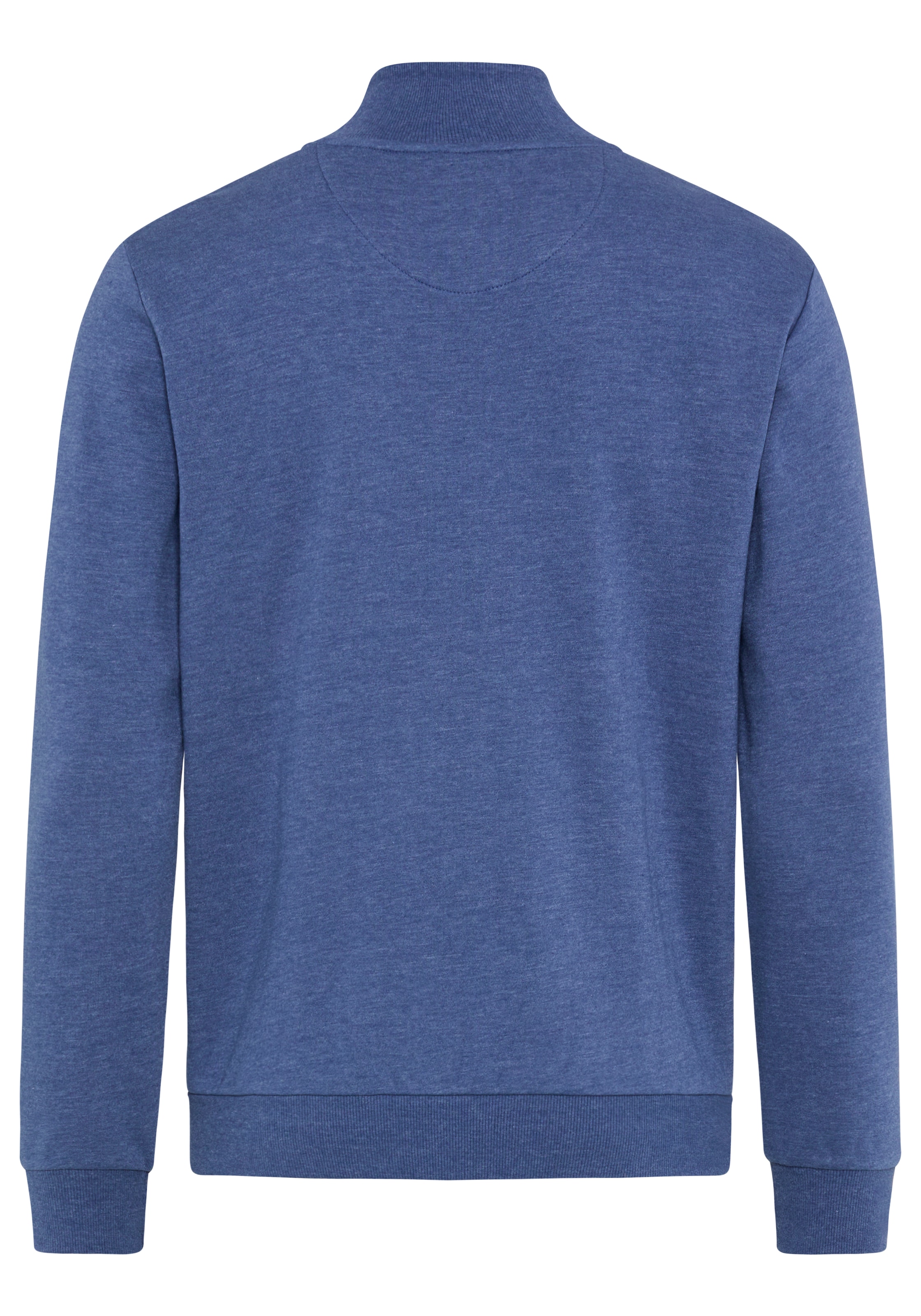 DELMAO Veste sweat avec fermeture éclair, col montant, manches longues