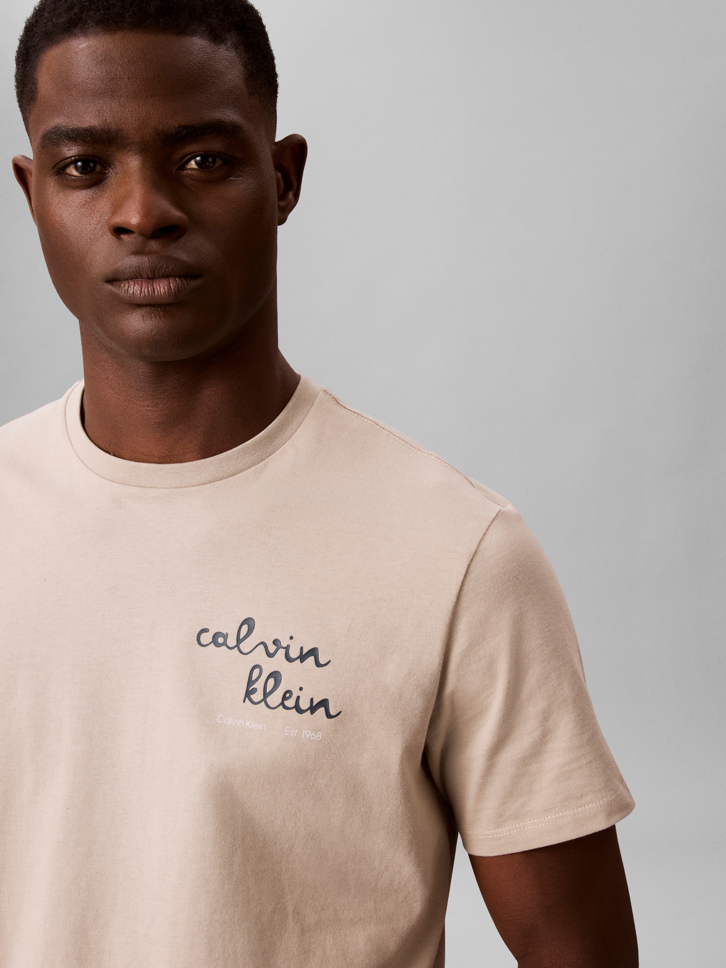 Calvin Klein Jeans T-Shirt »LINES SEASONAL« Regular fit mit Print