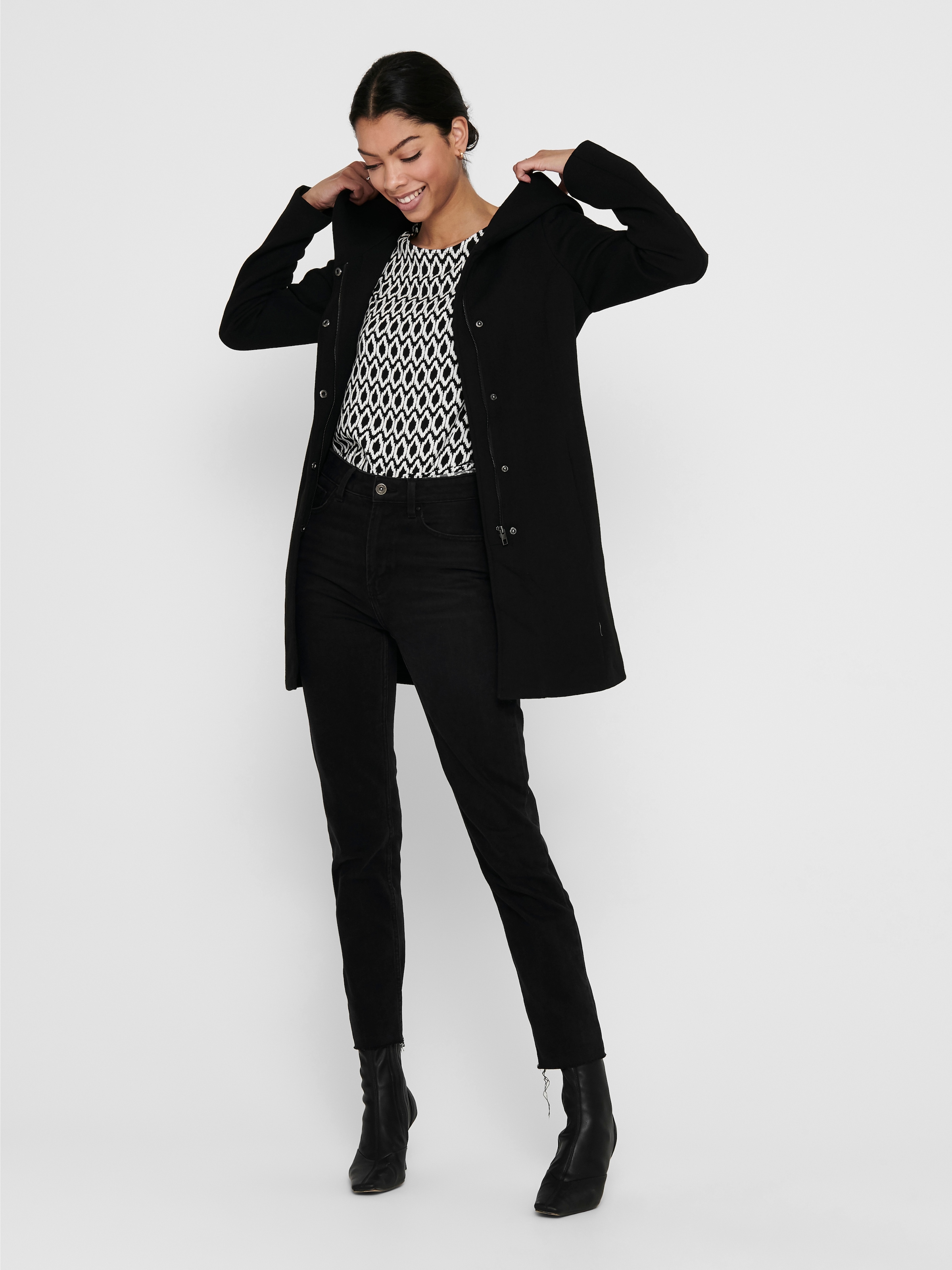 ONLY Manteau court »ONLSEDONA LIGHT COAT OTW NOOS« verdeckte Knopfleiste