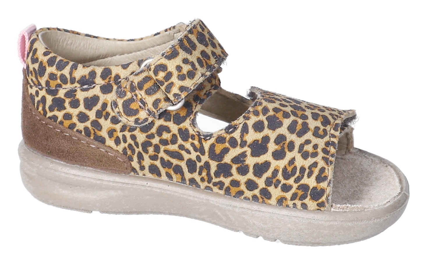 PEPINO by RICOSTA Lauflernschuh »Banu WMS: mittel«  Sandalette mit Klett und Animal Print, Grössenschablone zum Download