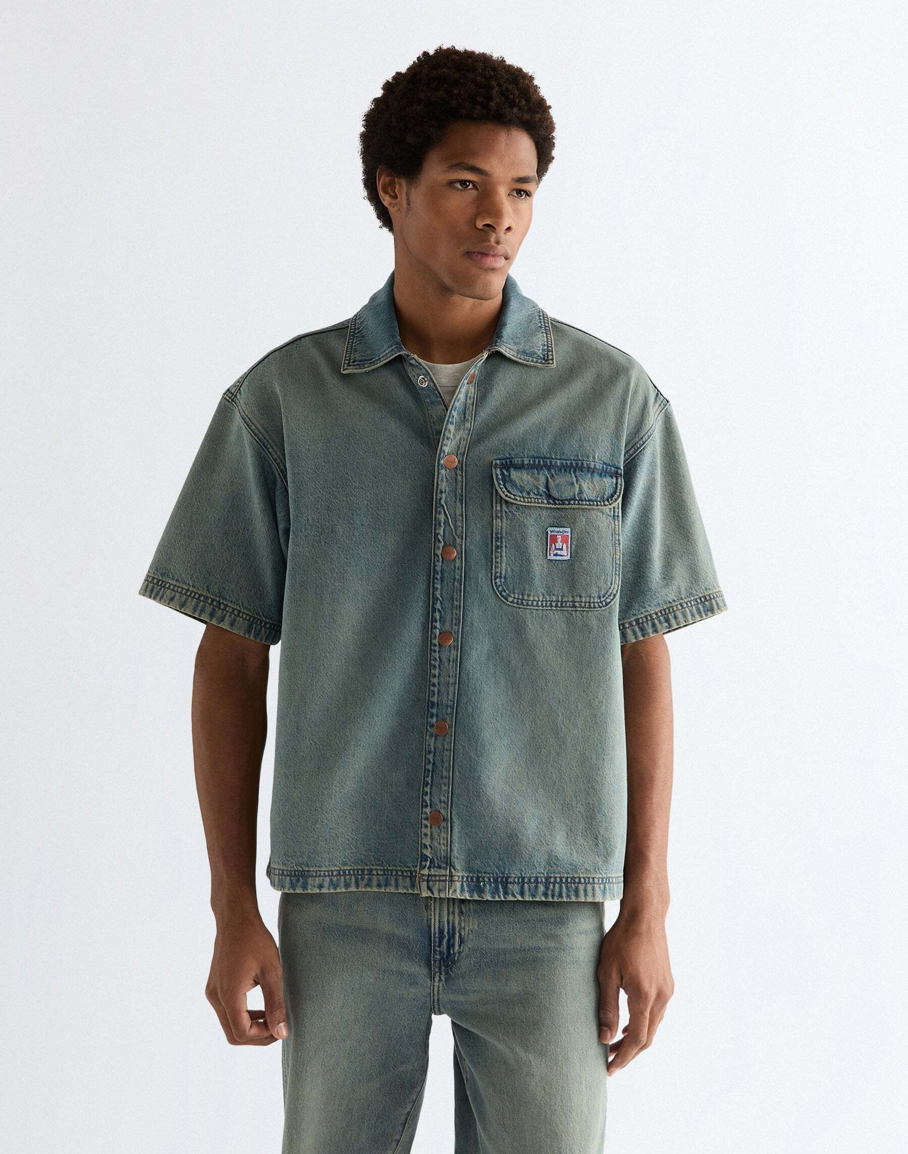 Wrangler Jeanshemd »WRANGLER Jeanshemd Shortsleeve«