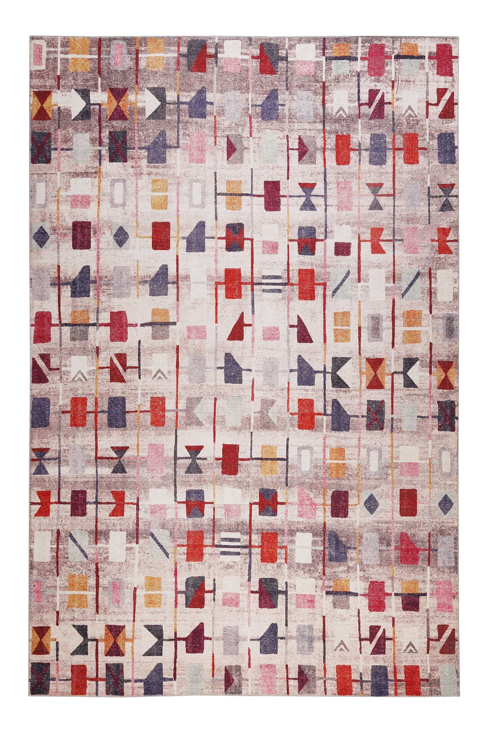 Wecon home Tapis »Monor Beach« Rectangulaire 6 mm Höhe Vintage, Baumwolle, Kurzflor, Wohnzimmer, Schlafzimmer, gemustert