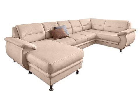 sit&more Wohnlandschaft »Mailand U-Form, B: 312 cm« optional Bettfunktion