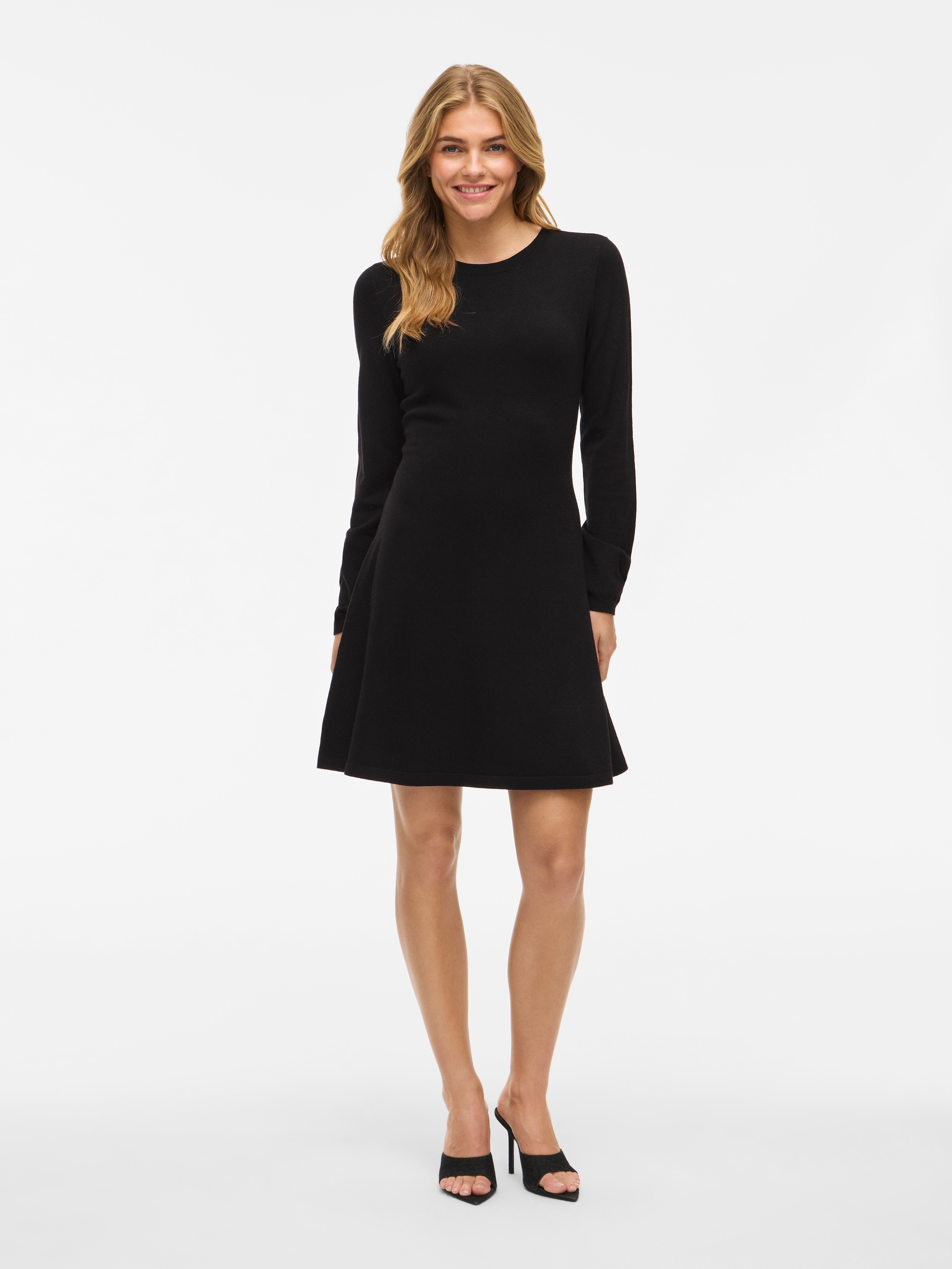 Vila Robe en tricot »VICOMFY A-LINE O-NECK KNIT DRESS - NOOS«
