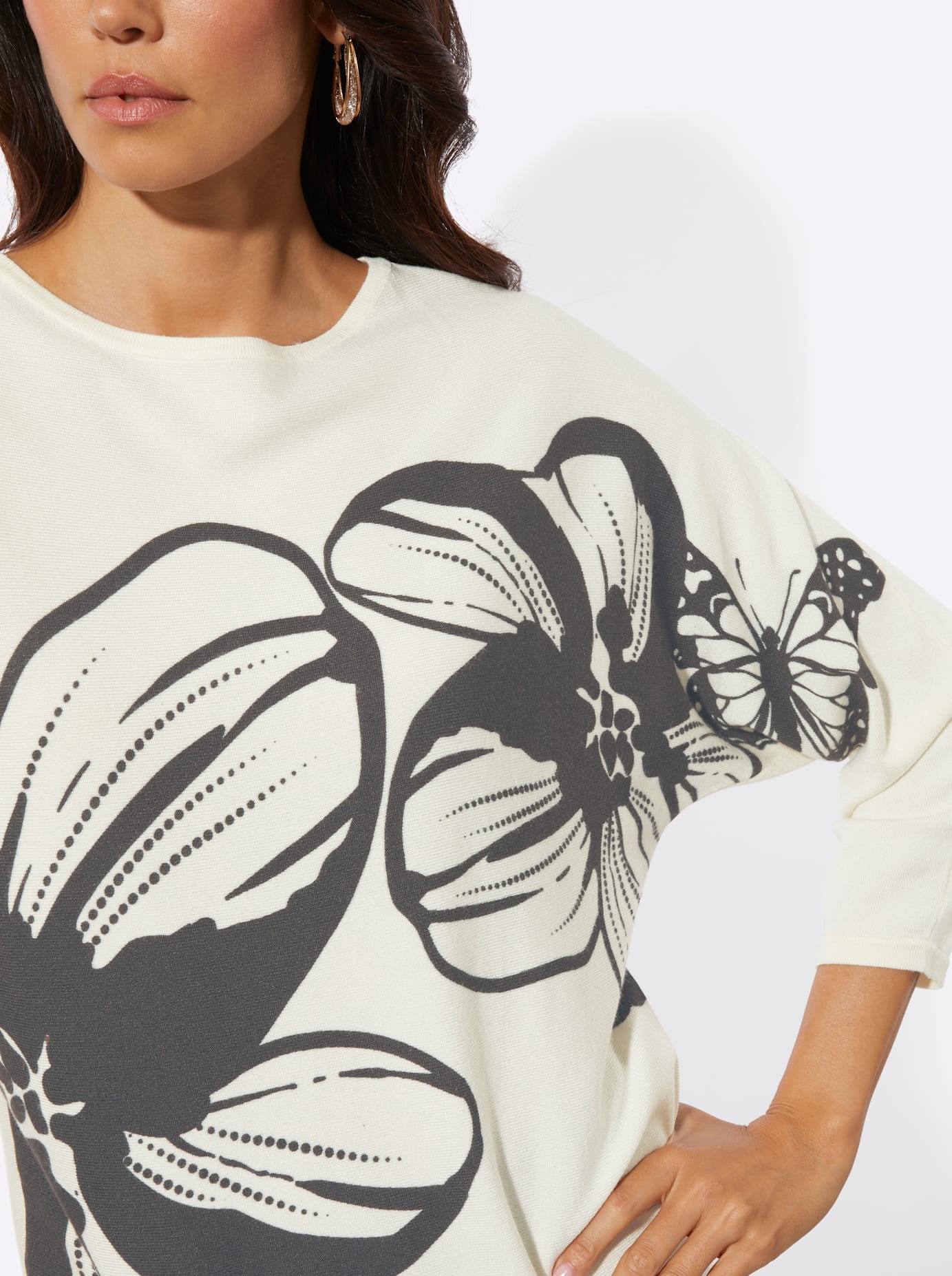 creation L Pull à manches 3/4 »Lyocell-Viskose-Pullover«