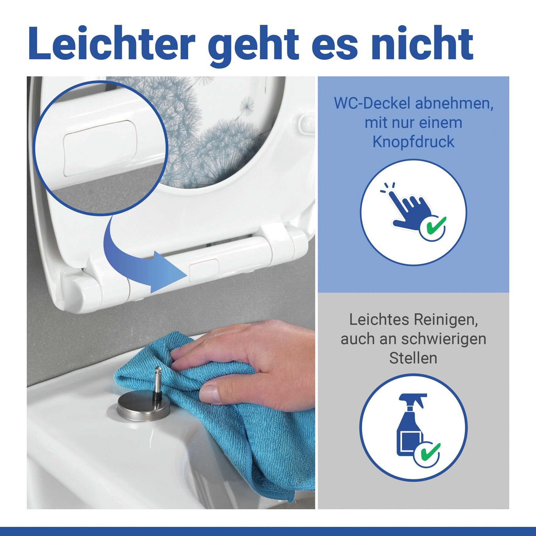 WENKO Siège de WC »Astera« duroplast, avec fermeture amortie