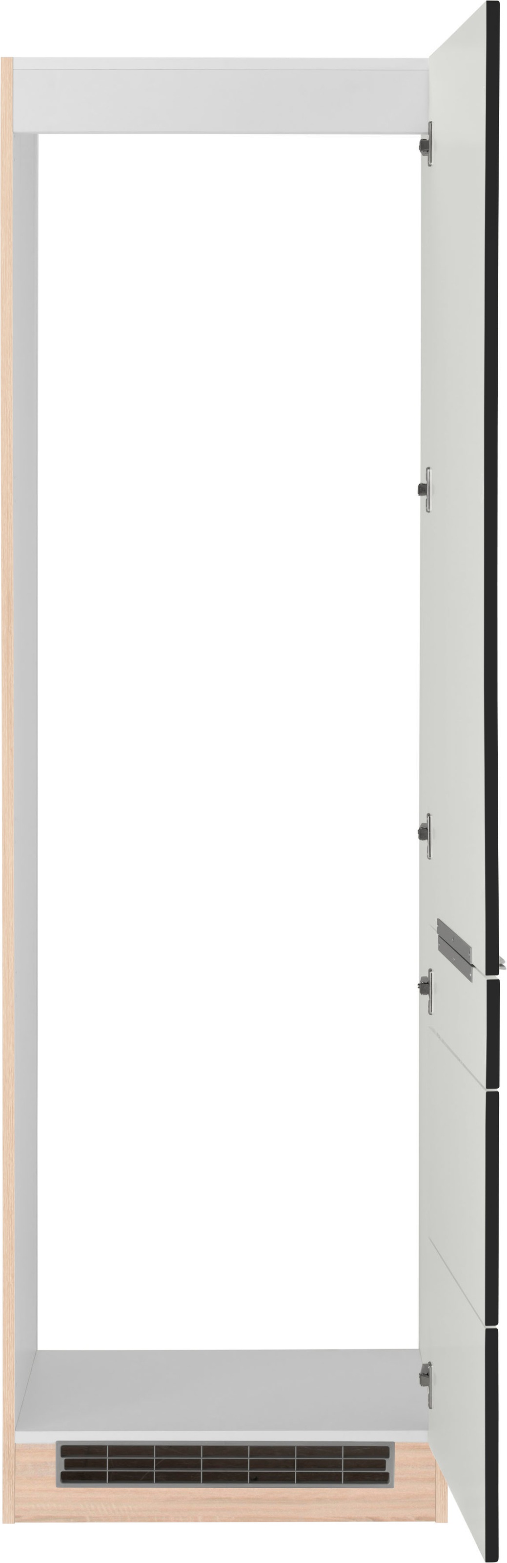 KOCHSTATION Armoire réfrigérée encastrable »KS-Brindisi« 60 cm de large, 200 cm de haut, façades MDF de haute qualité