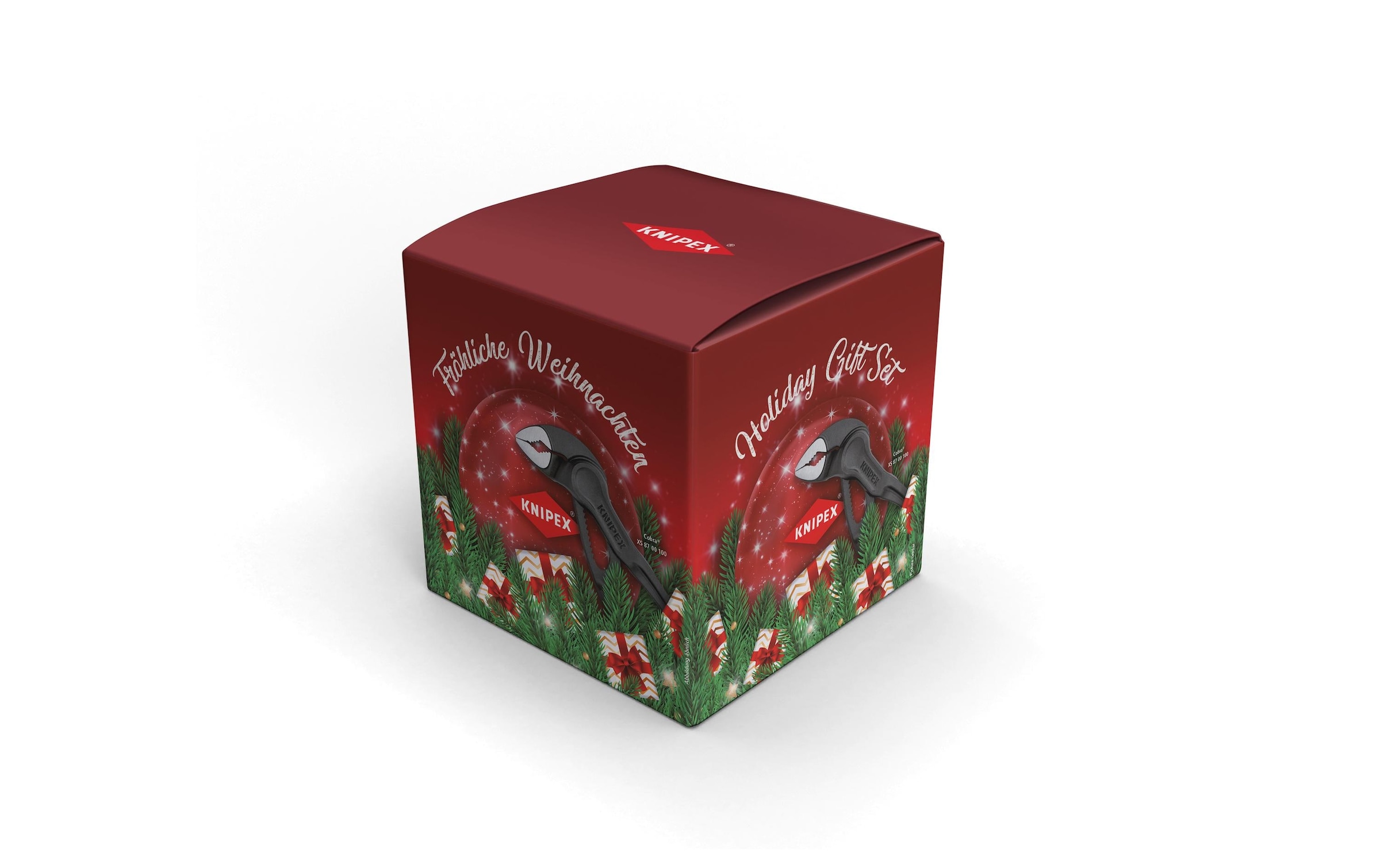 Knipex Wasserpumpenzange »Cobra XS in Weihnachtskugel« 1 Stk. tlg. Dauerhaft sicheres Greifen durch hohe Verschleissfestigkeit