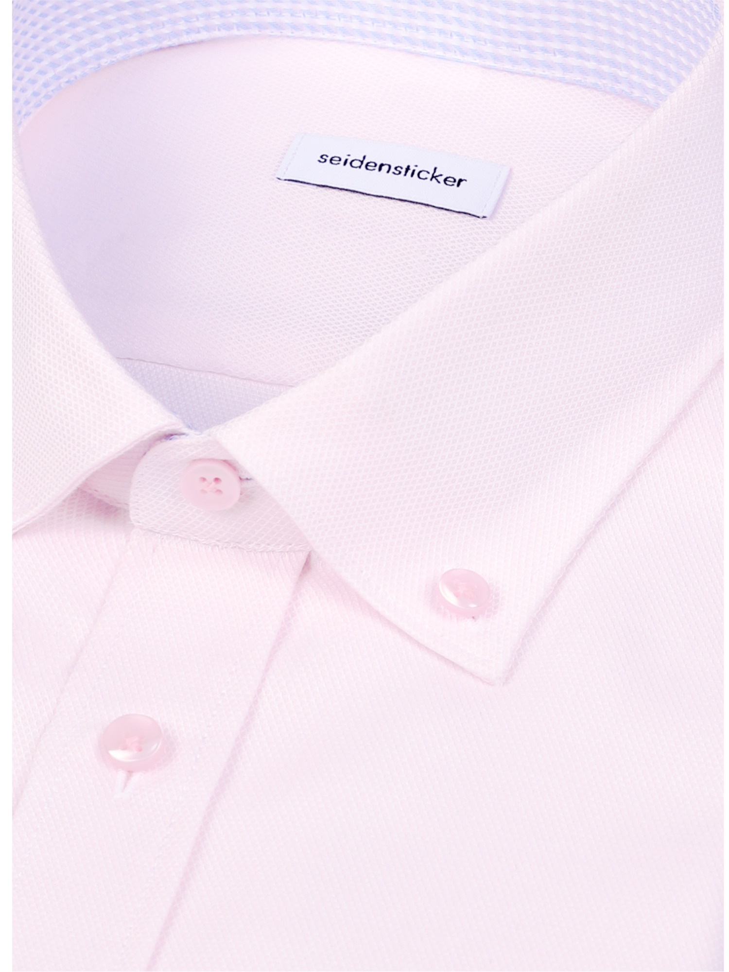 seidensticker Businesshemd »Schwarze Rose« Regular 1/2 Button-Down-Kragen Struktur