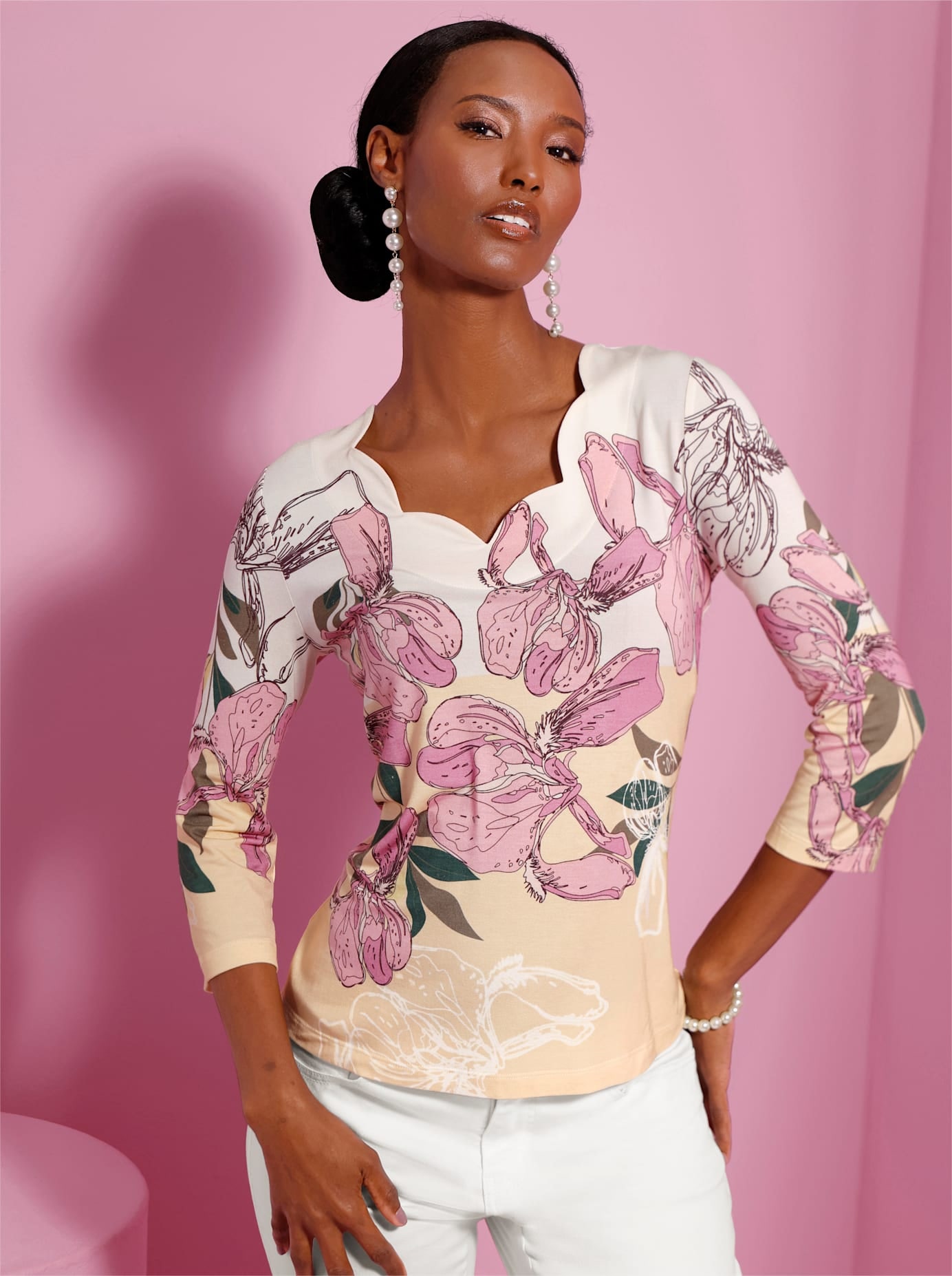 creation L T-shirt imprimé »Druck-Shirt« 1 pièces