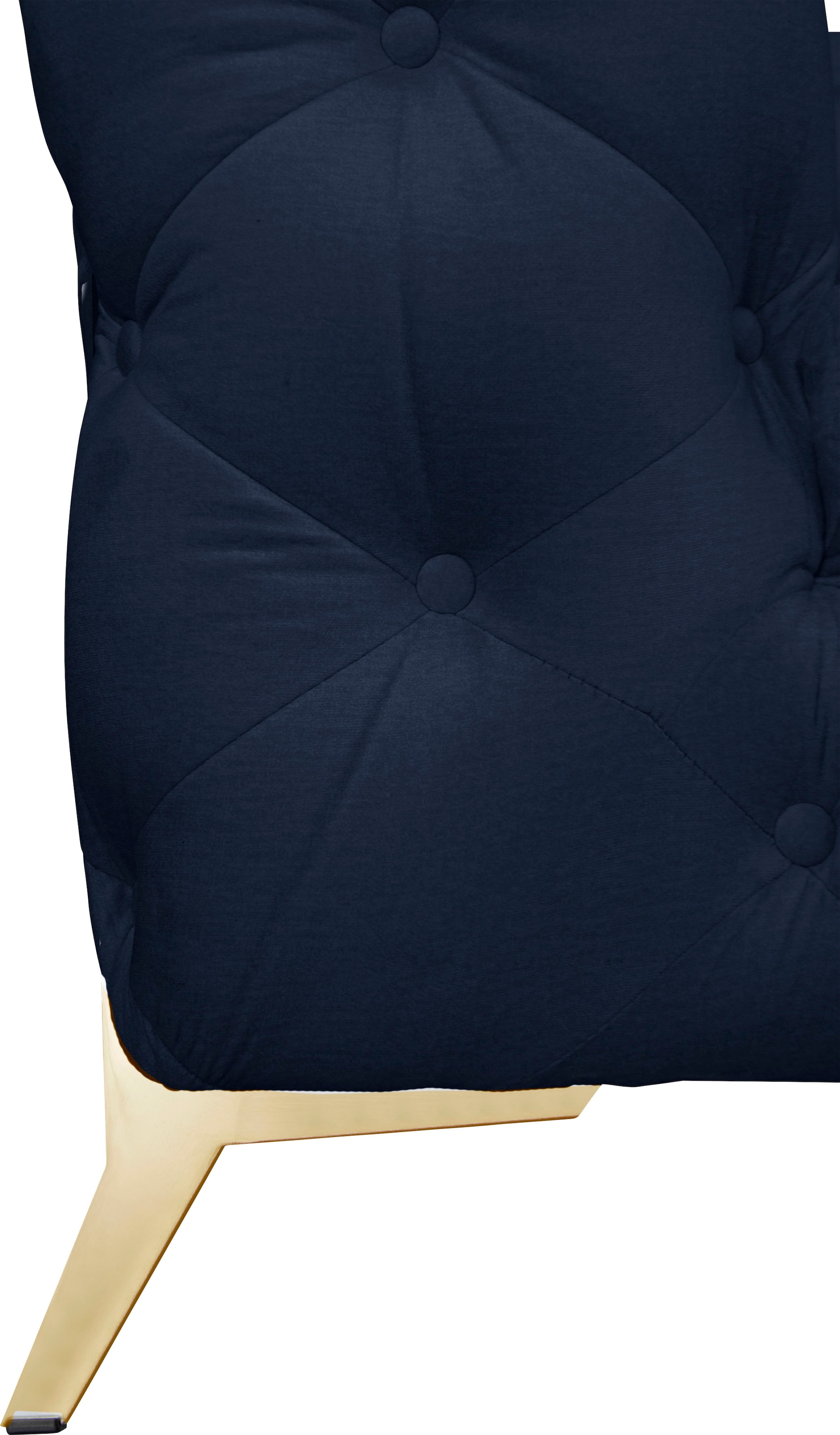 Home affaire Chesterfield-Sofa »Amaury L-Form« moderne Chersterfield-Optik, Breite 262 cm, Fussfarbe wählbar