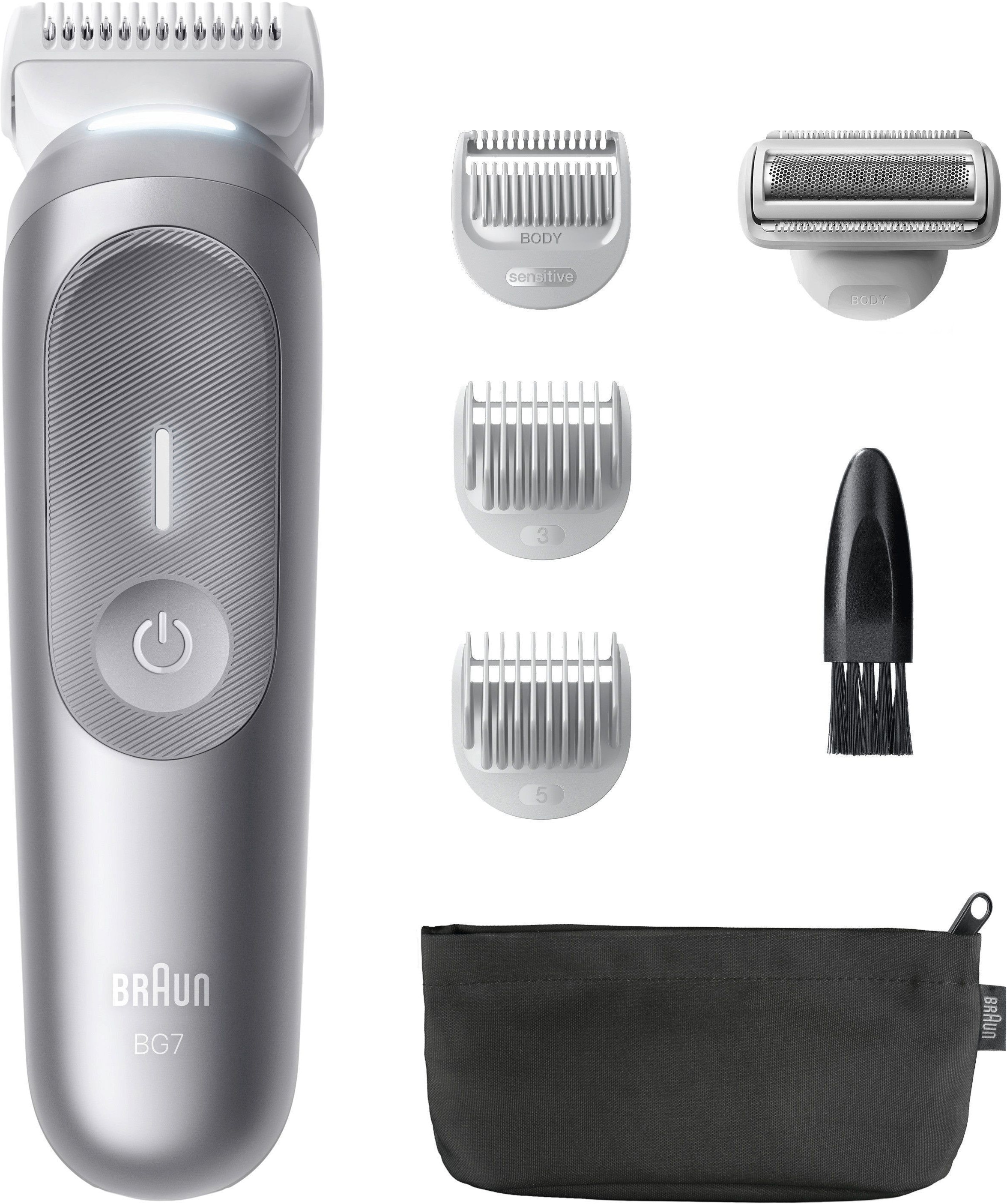 Braun Haarschneider »Body Groomer BG7550« mit Smartlight & SkinGuard, 100 Min Akku, wasserdicht