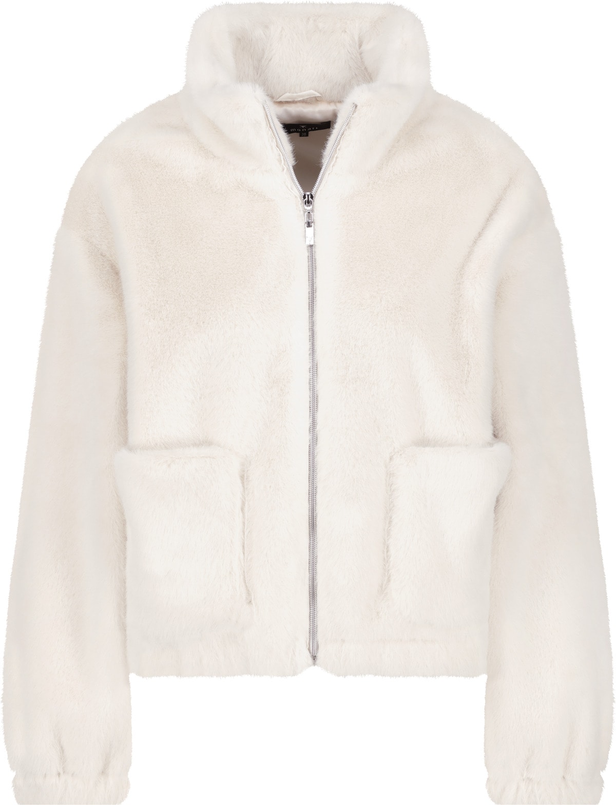 Monari Veste en fausse fourrure »Jacke fake fur« ohne Kapuze Regular fit mit Stehkragen