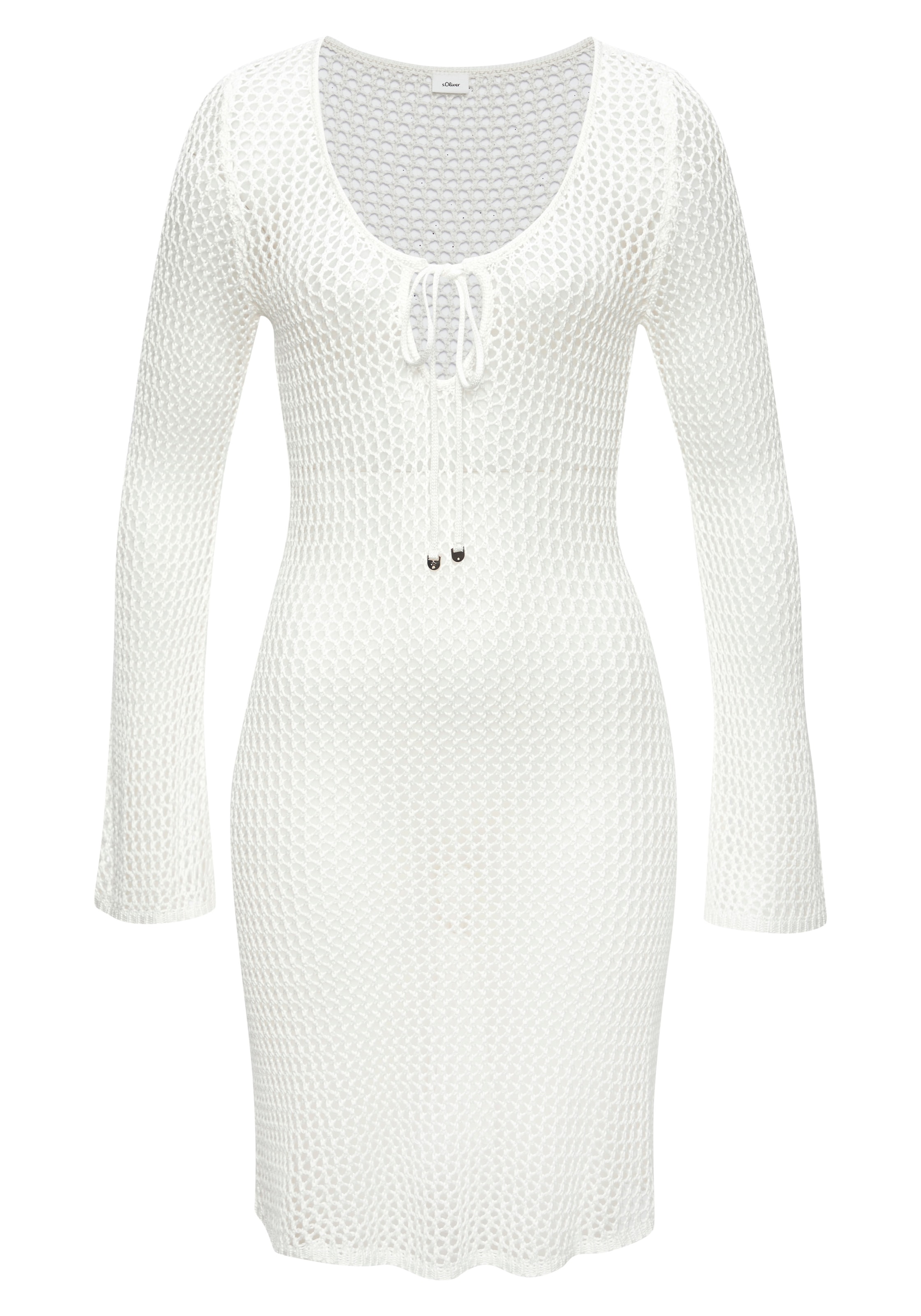 LASCANA Strickkleid mit langen Ärmeln, modisches Strandkleid