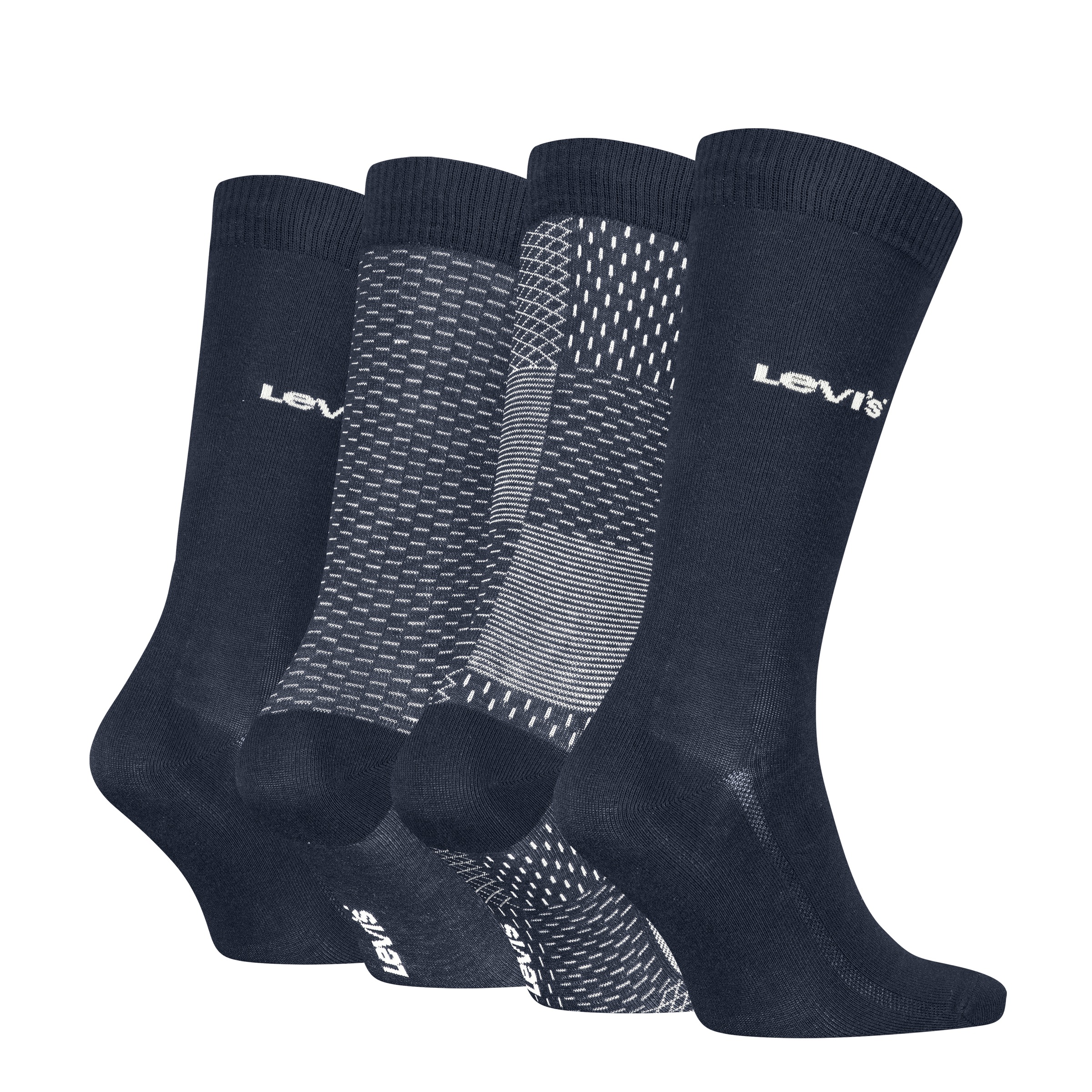 Levi's® Chaussettes »LEVIS REG CUT DENIM GIFTBOX 4P« pack de 4, 